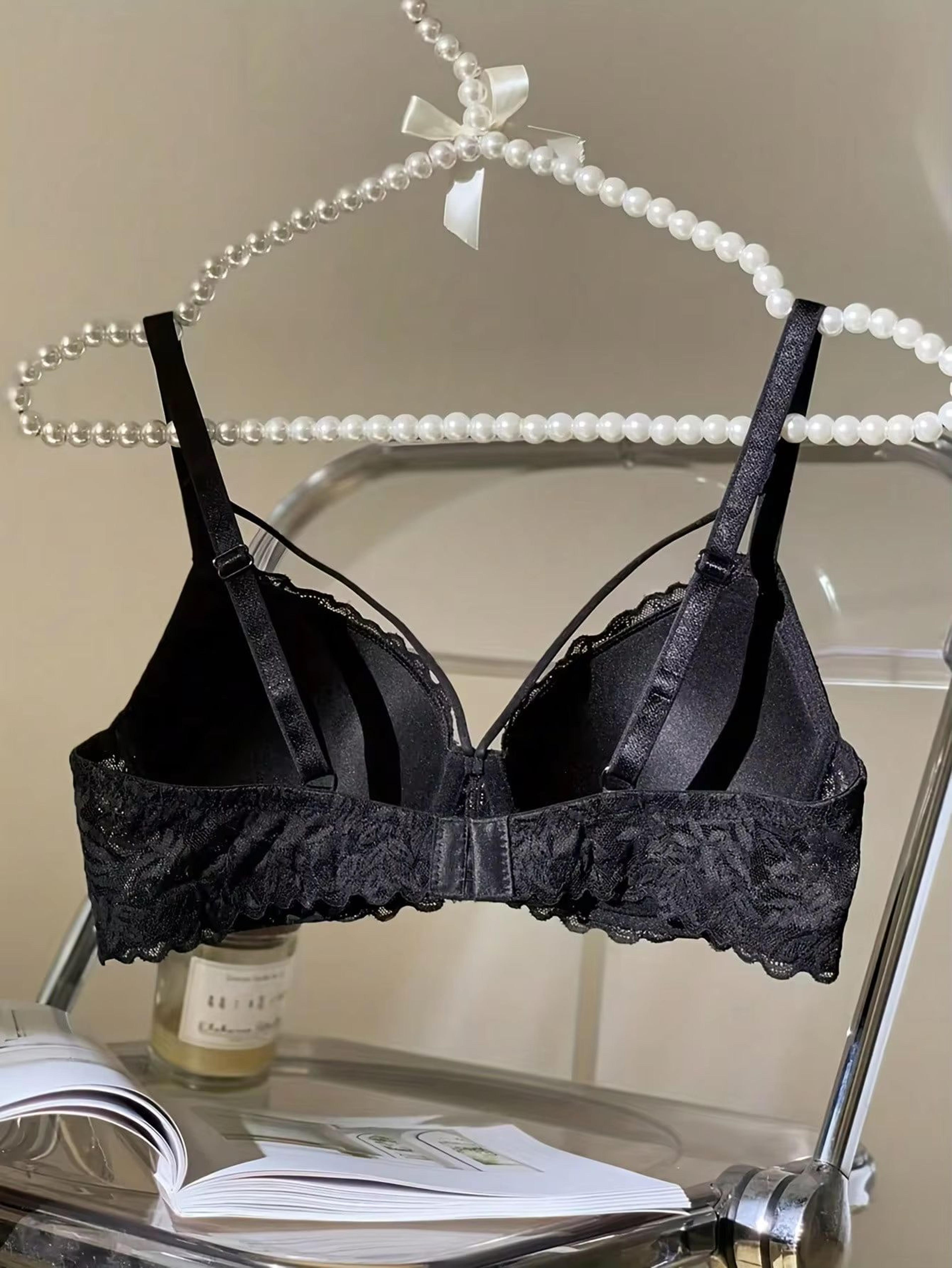 Womens 34 Lace PushUp Underwire Bra AntiSagging Breathable Comfort 5