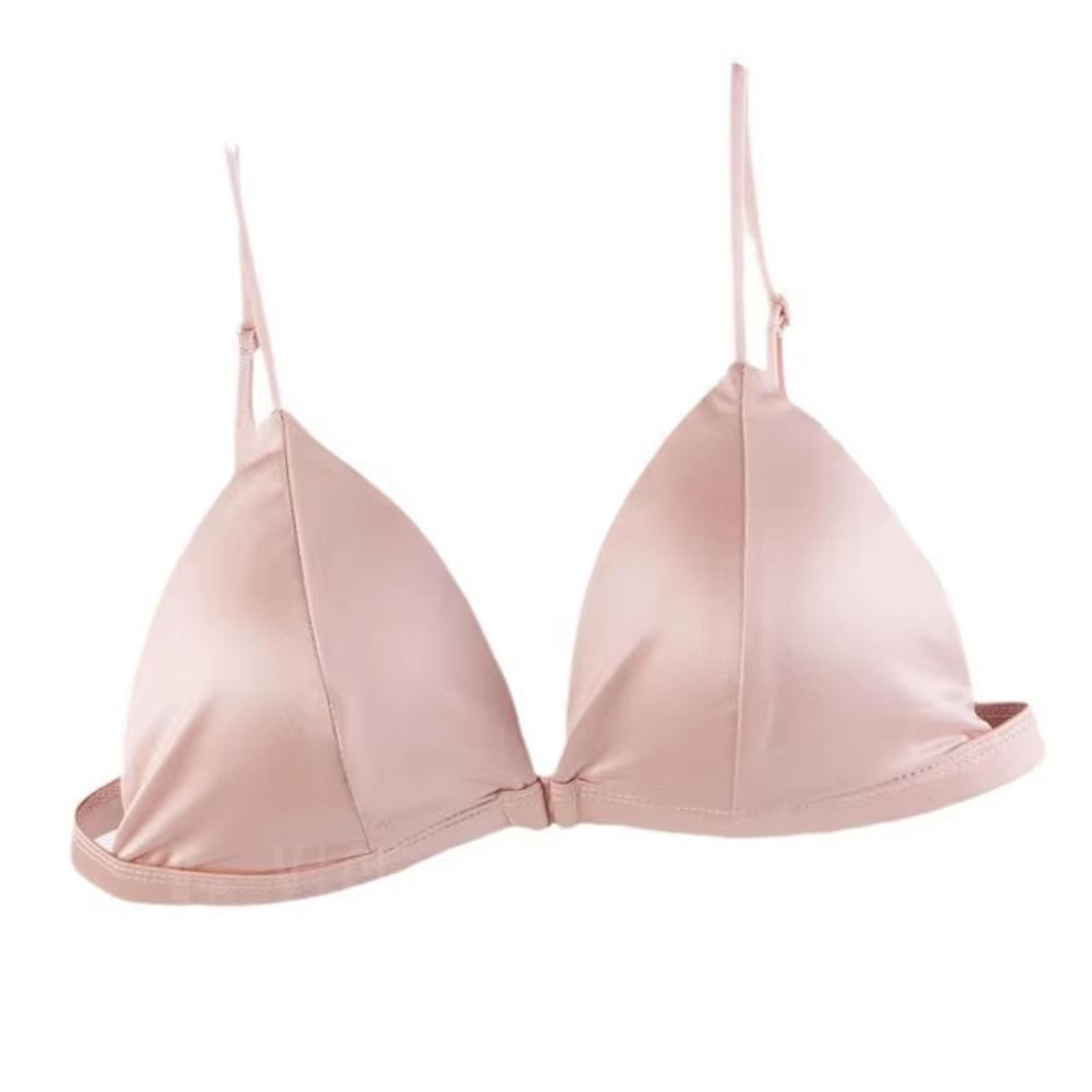 Womens FrontBuckle Wireless Bikini Bra Thin Strap Underwear 3