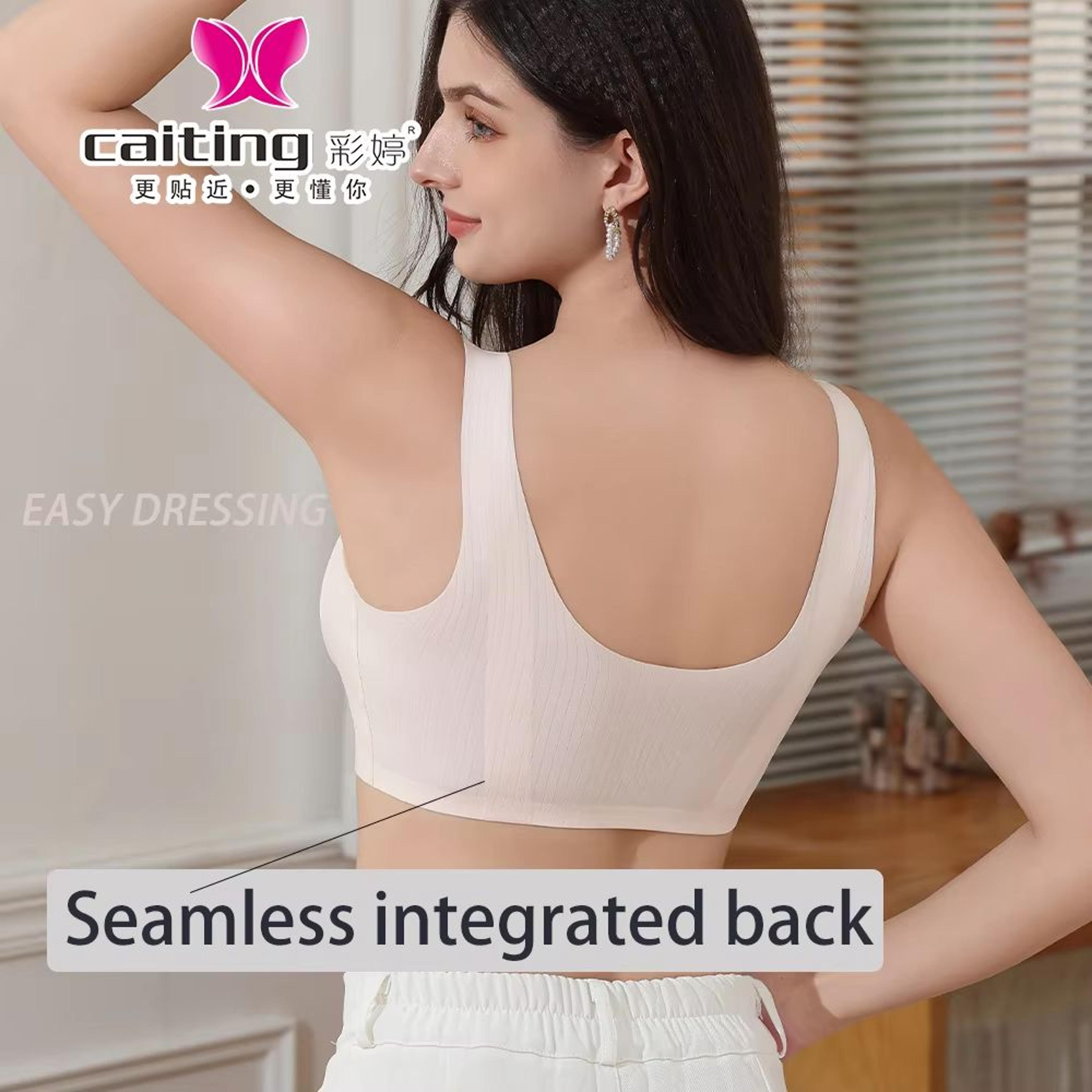 CAITING Nude Seamless Comfort Fit Bra For Women 4