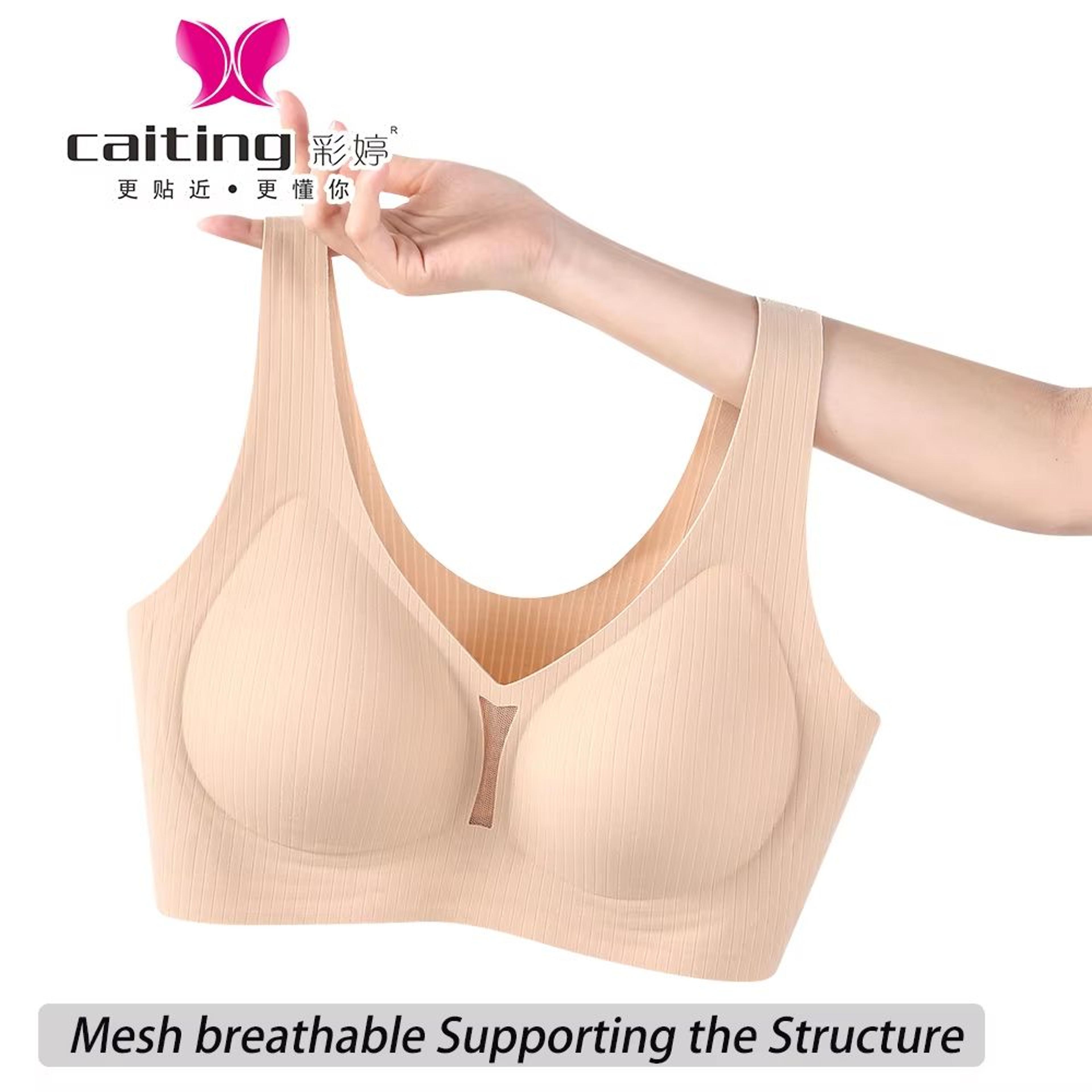 CAITING Nude Seamless Comfort Fit Bra For Women 5