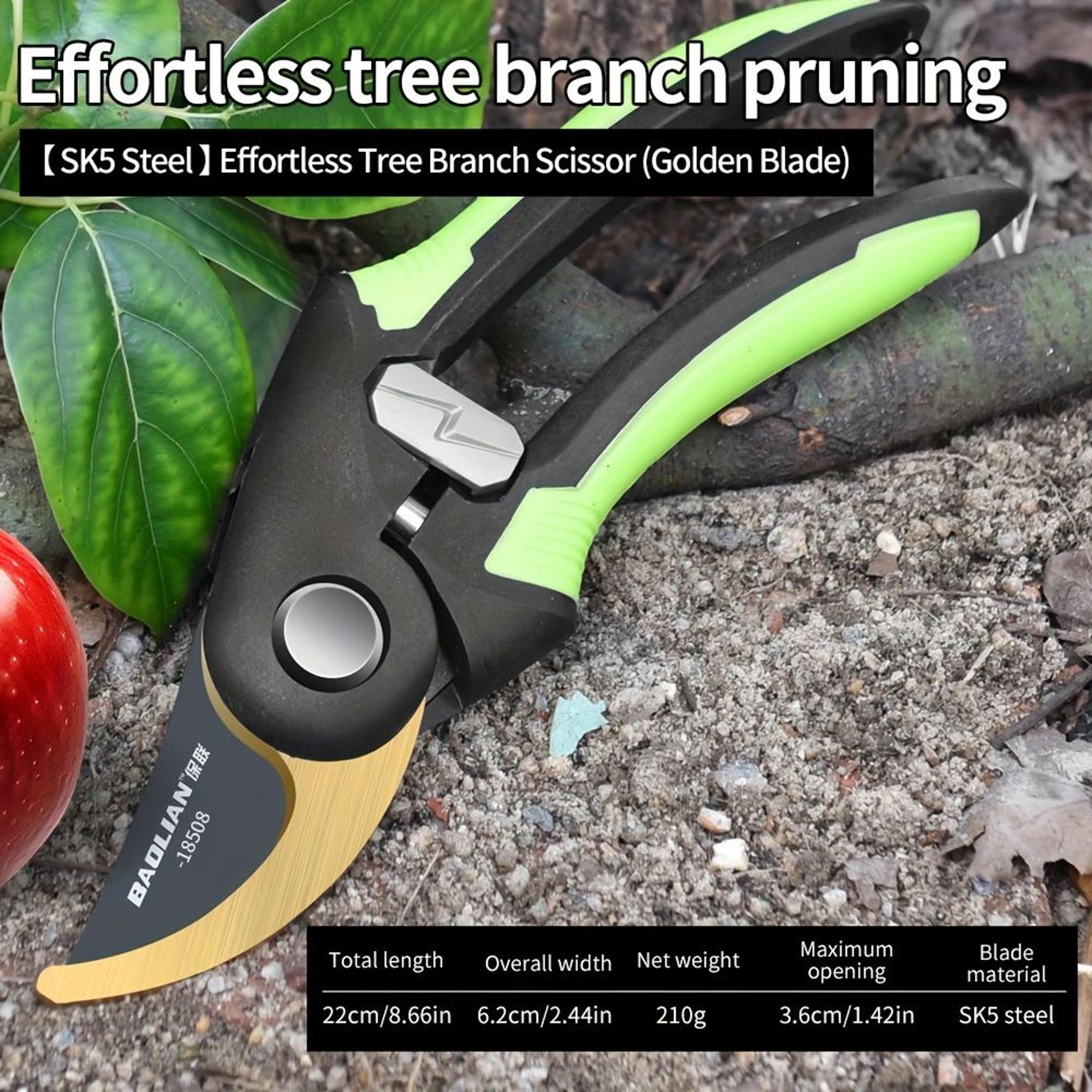 HeavyDuty Multifunctional Garden Pruning Shears Manual Trimmer 3