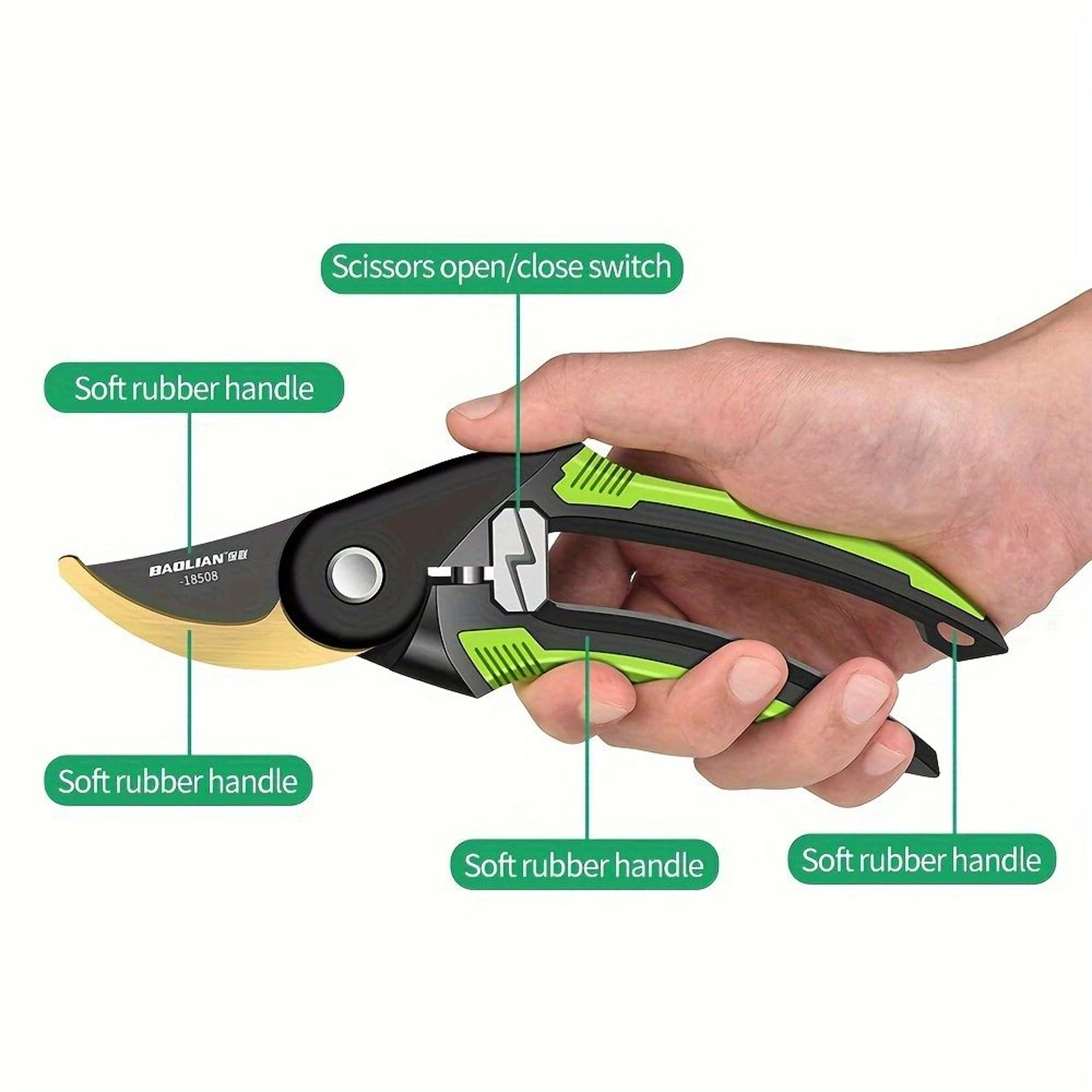 HeavyDuty Multifunctional Garden Pruning Shears Manual Trimmer 4