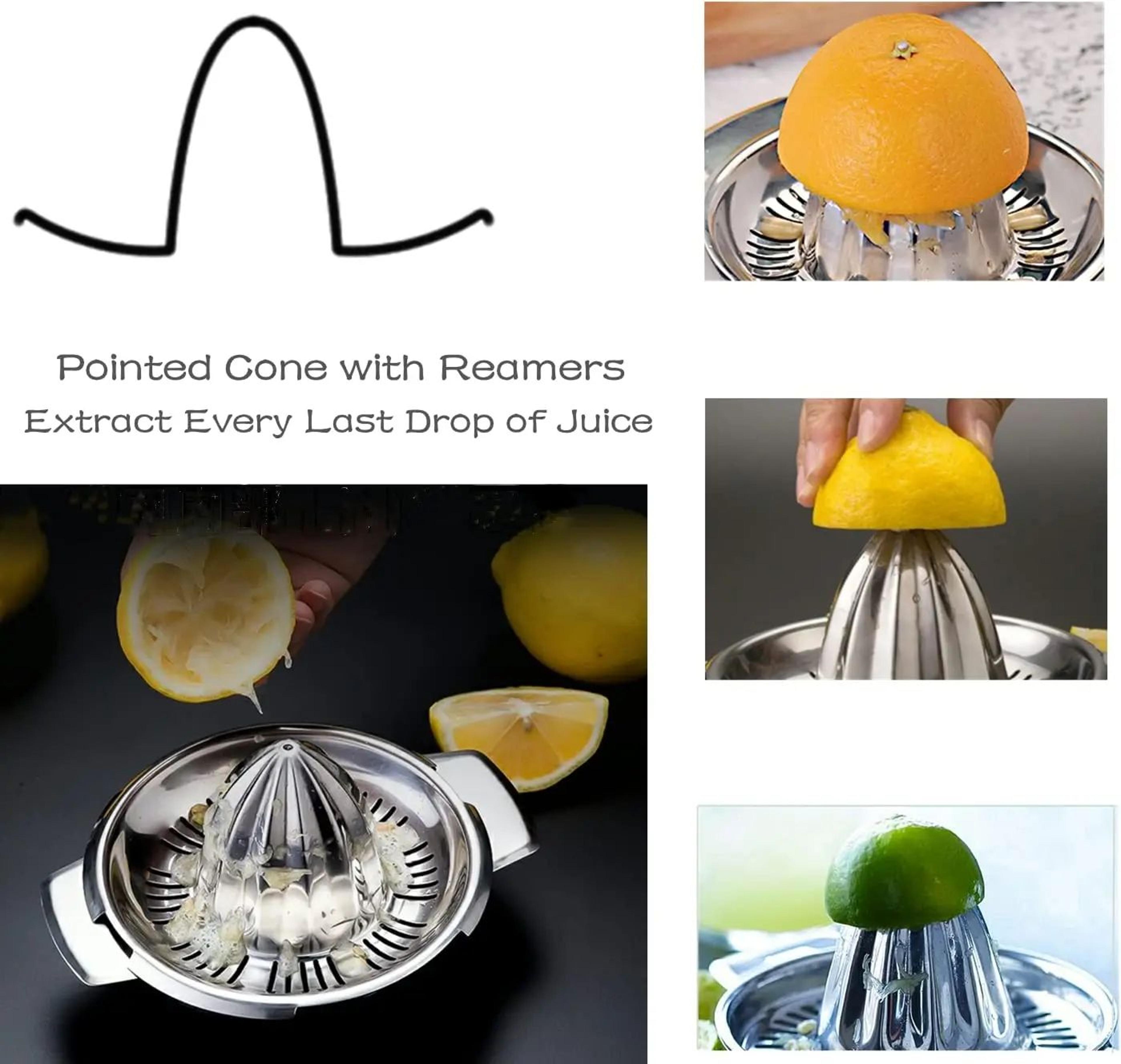 Premium Manual Citrus Juicer  Stainless Steel Lemon And Orange Squeezer 5