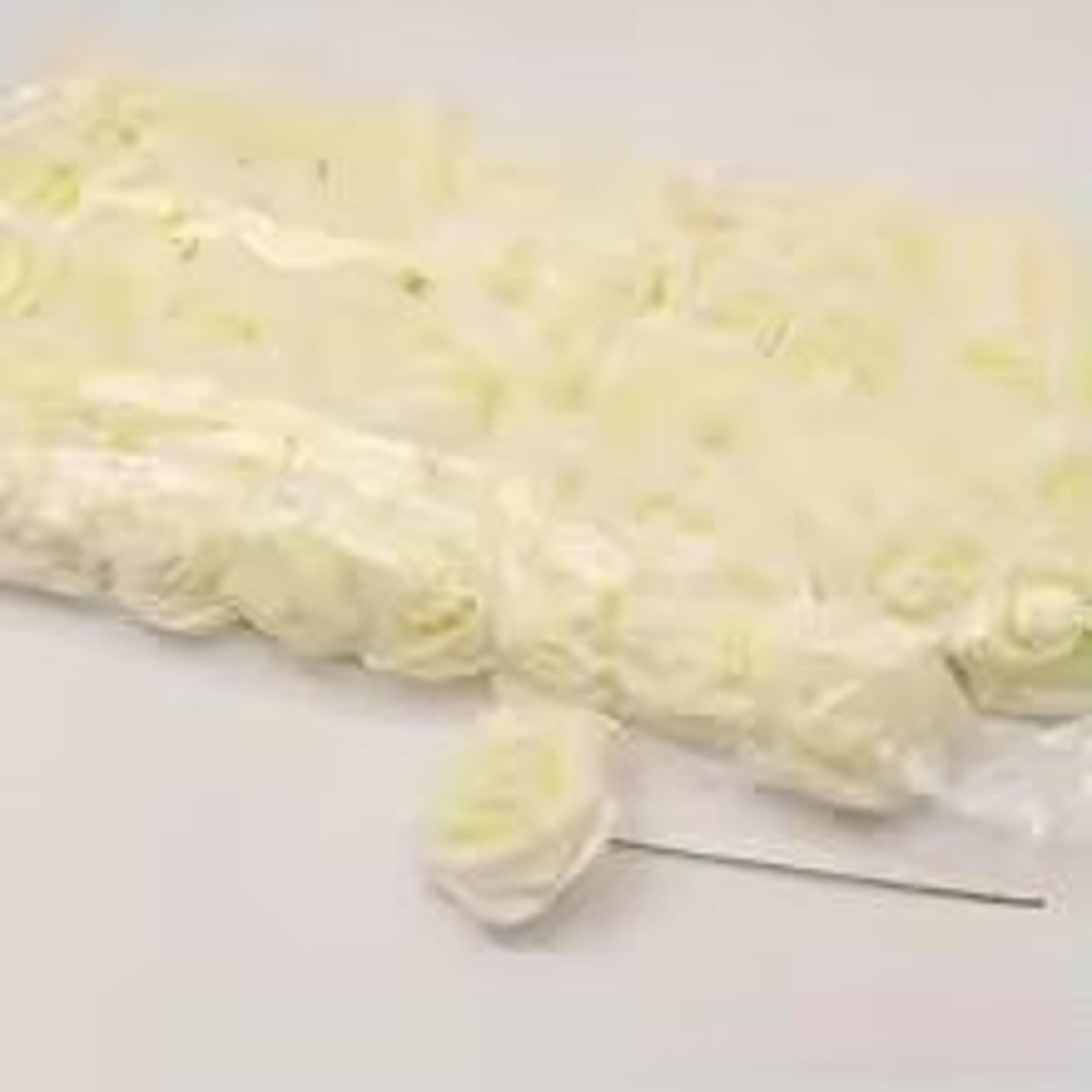 50Pack White PE Rose Artificial Flower Heads With Stems For DIY Decor 8