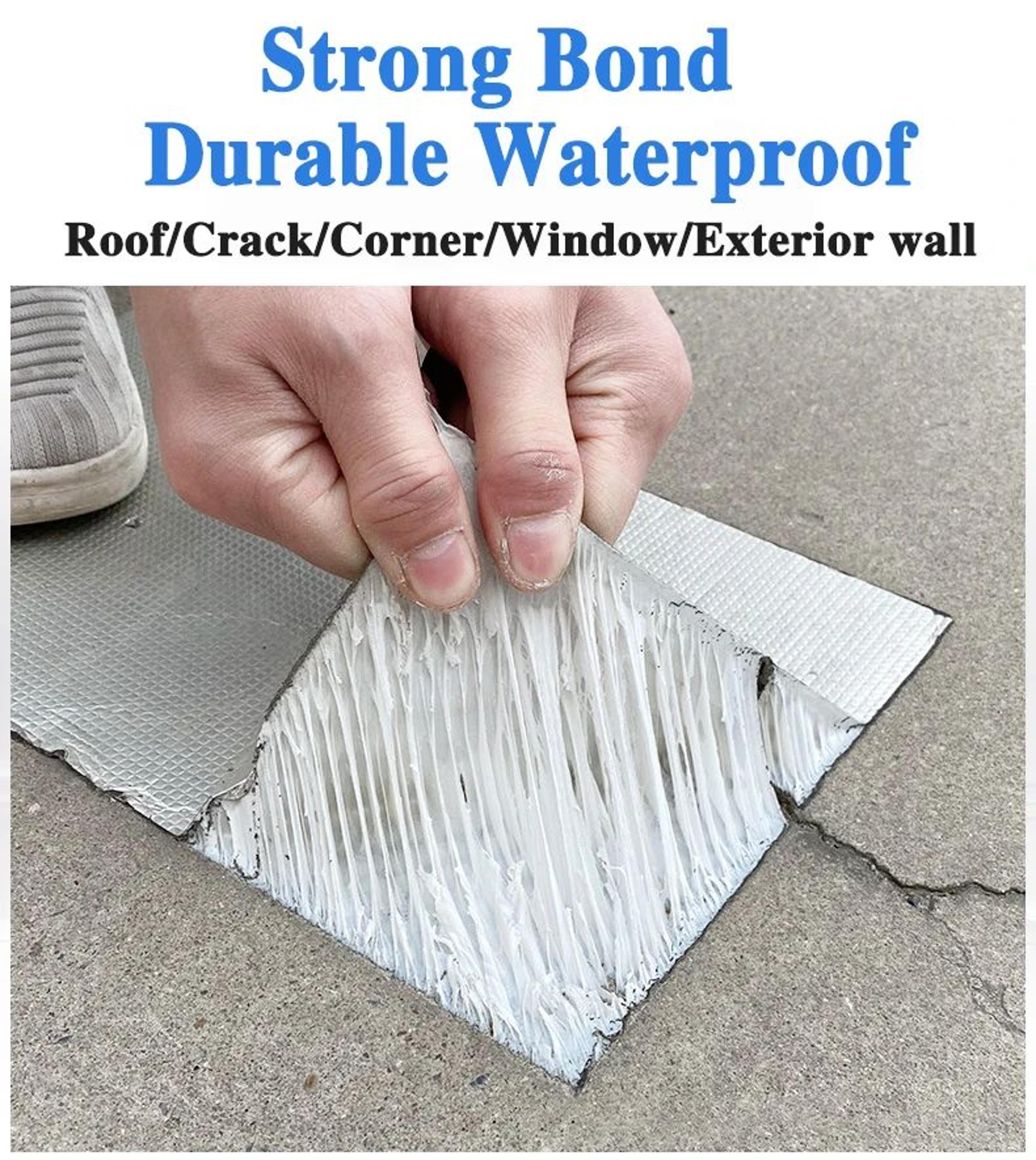 Waterproof HighTemperature Aluminum Foil Butyl Repair Tape For Wall Roof Pool And Duct Sealing 1