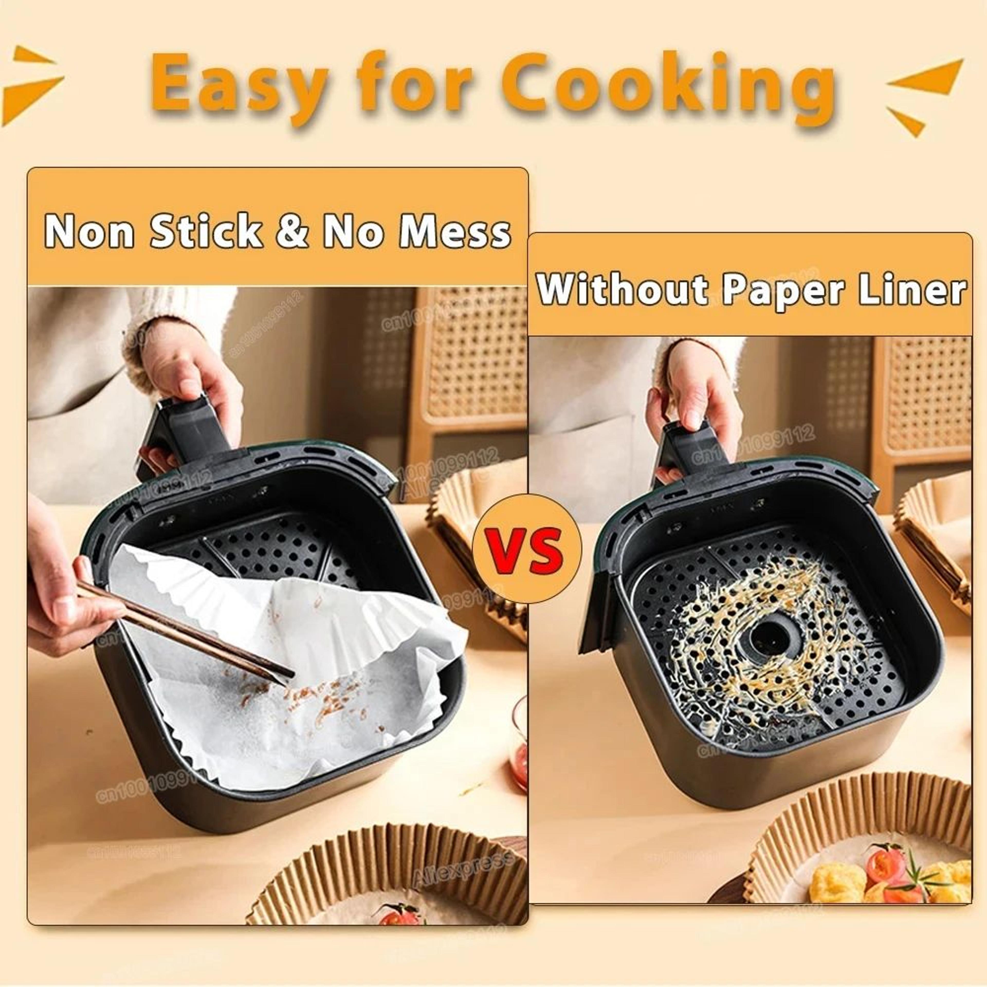Round Disposable Air Fryer Paper Liners 50100 Pcs NonStick Waterproof Baking Accessories For Kitche 1