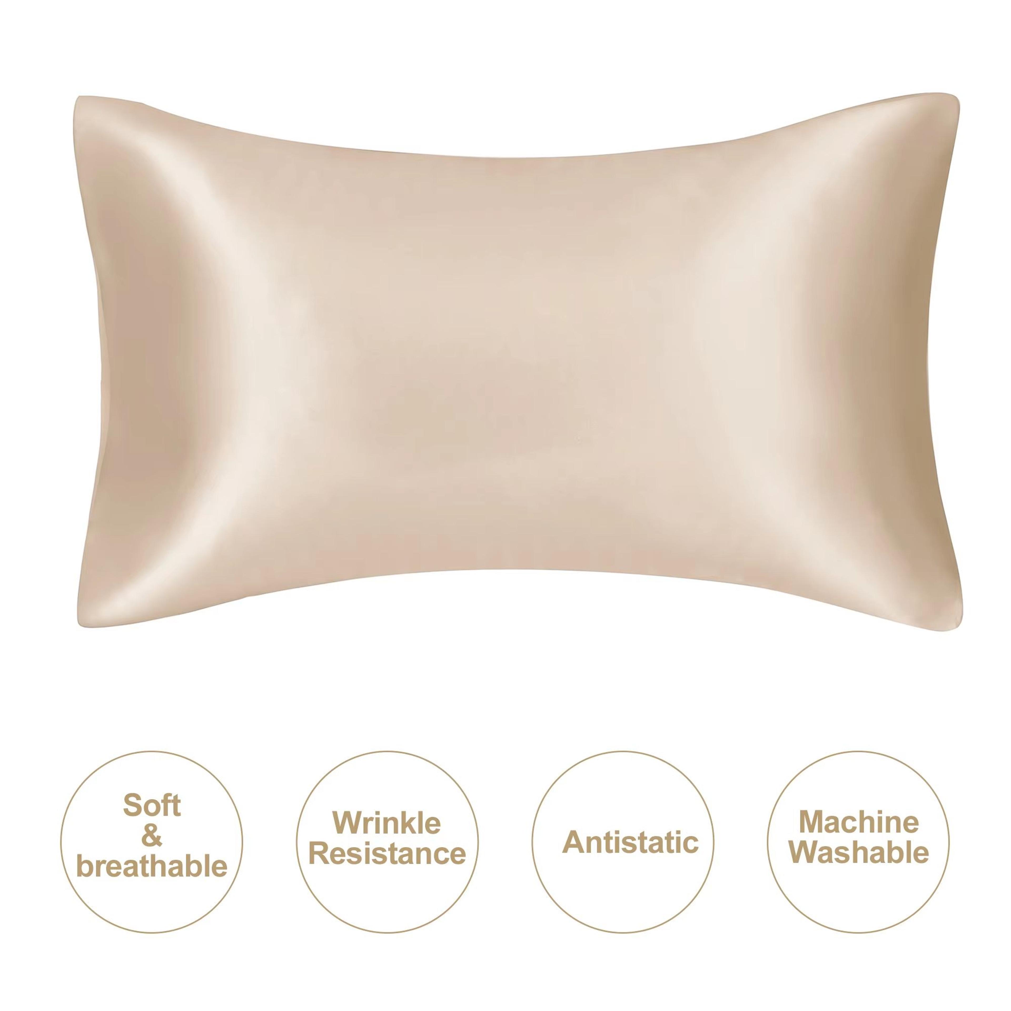 JuwenSilk Mulberry Silk Pillowcase  Standard  Queen Natural Silky Satin Pillow Cover 11