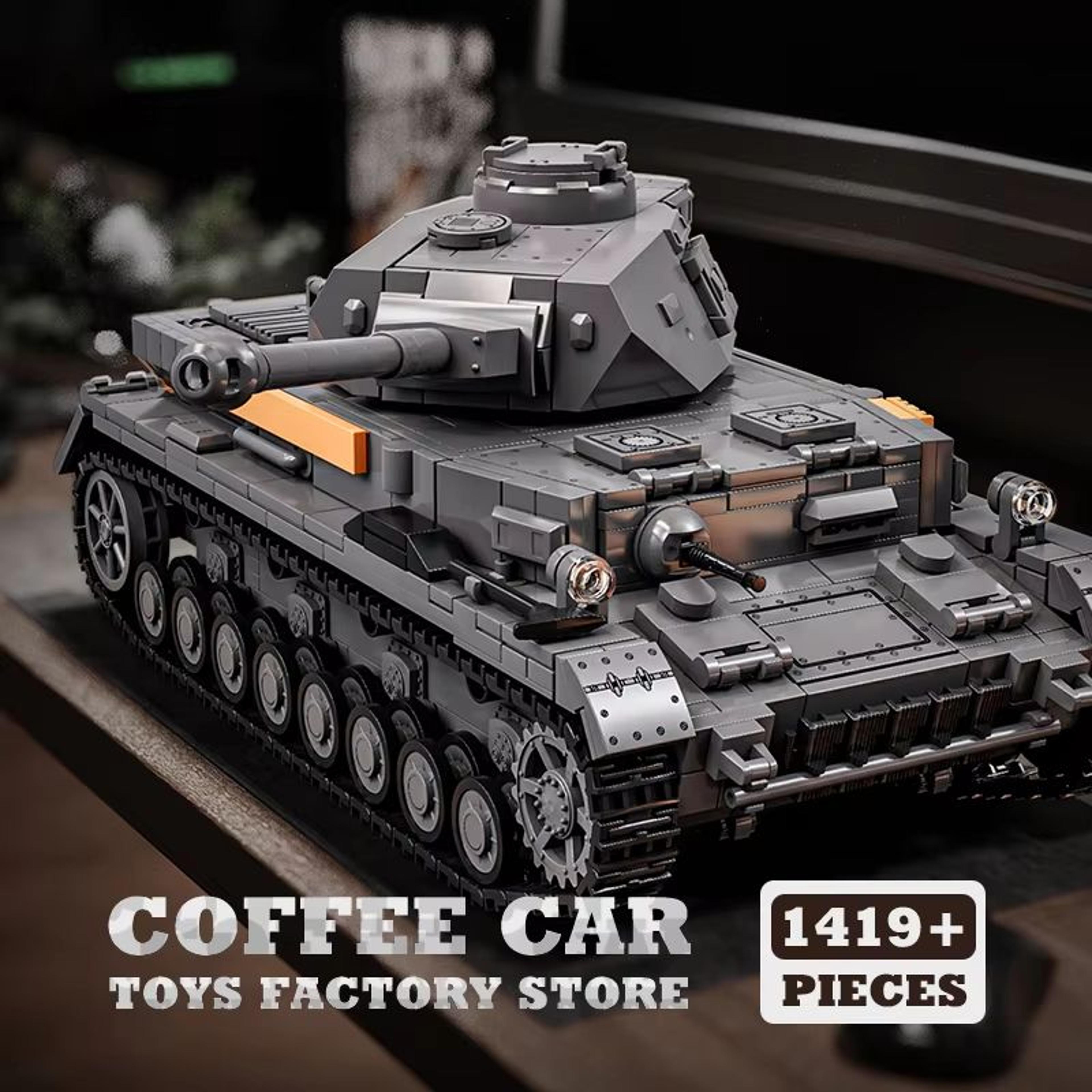Germany Military Medium Tank IV MOC Bricks Building Blocks Model  WW2 Panzer Toy For Adults And Kid 0