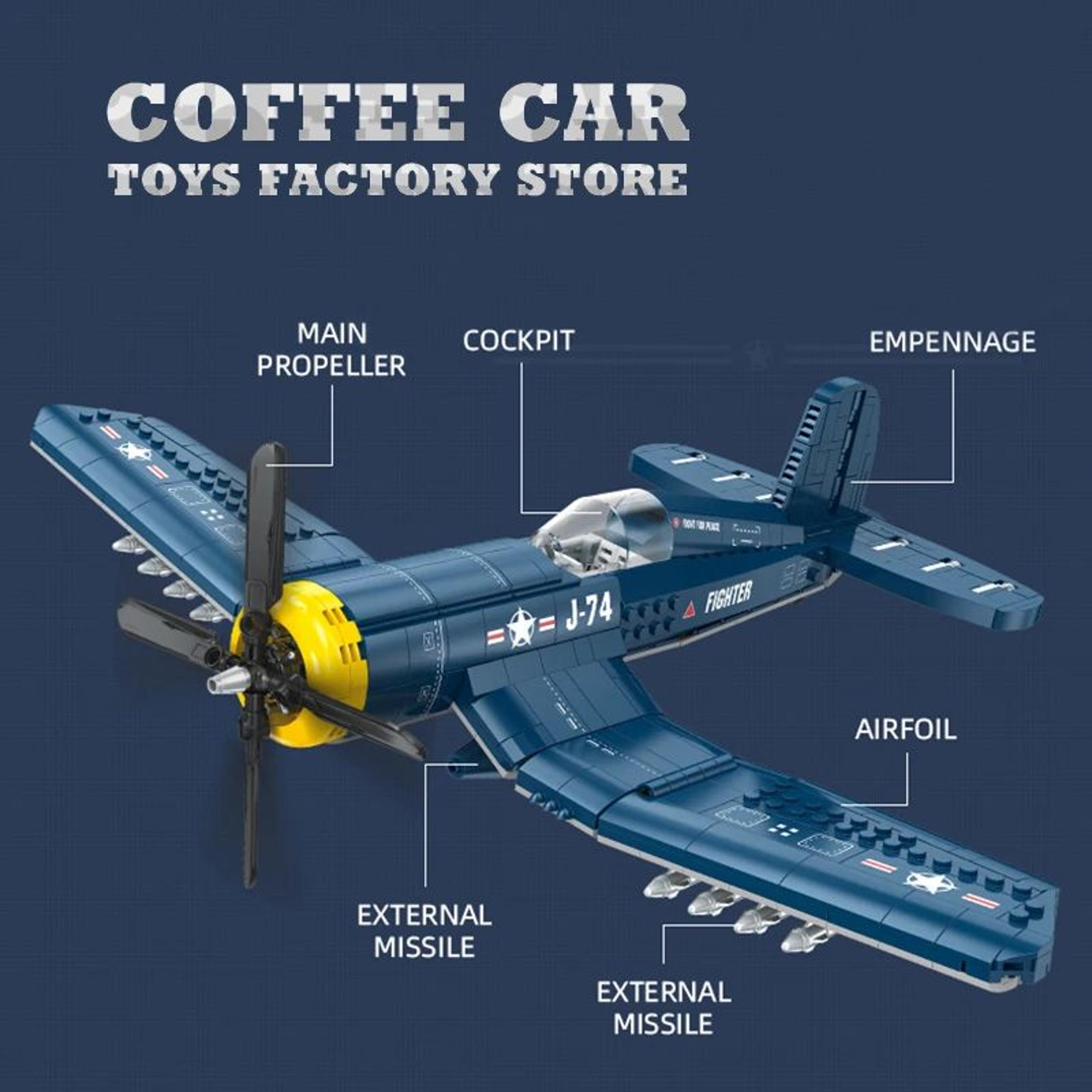 Military Fighter Jet MOC Bricks 3D Model  Creative Warplane Building Blocks Toy For Kids And Boys 1