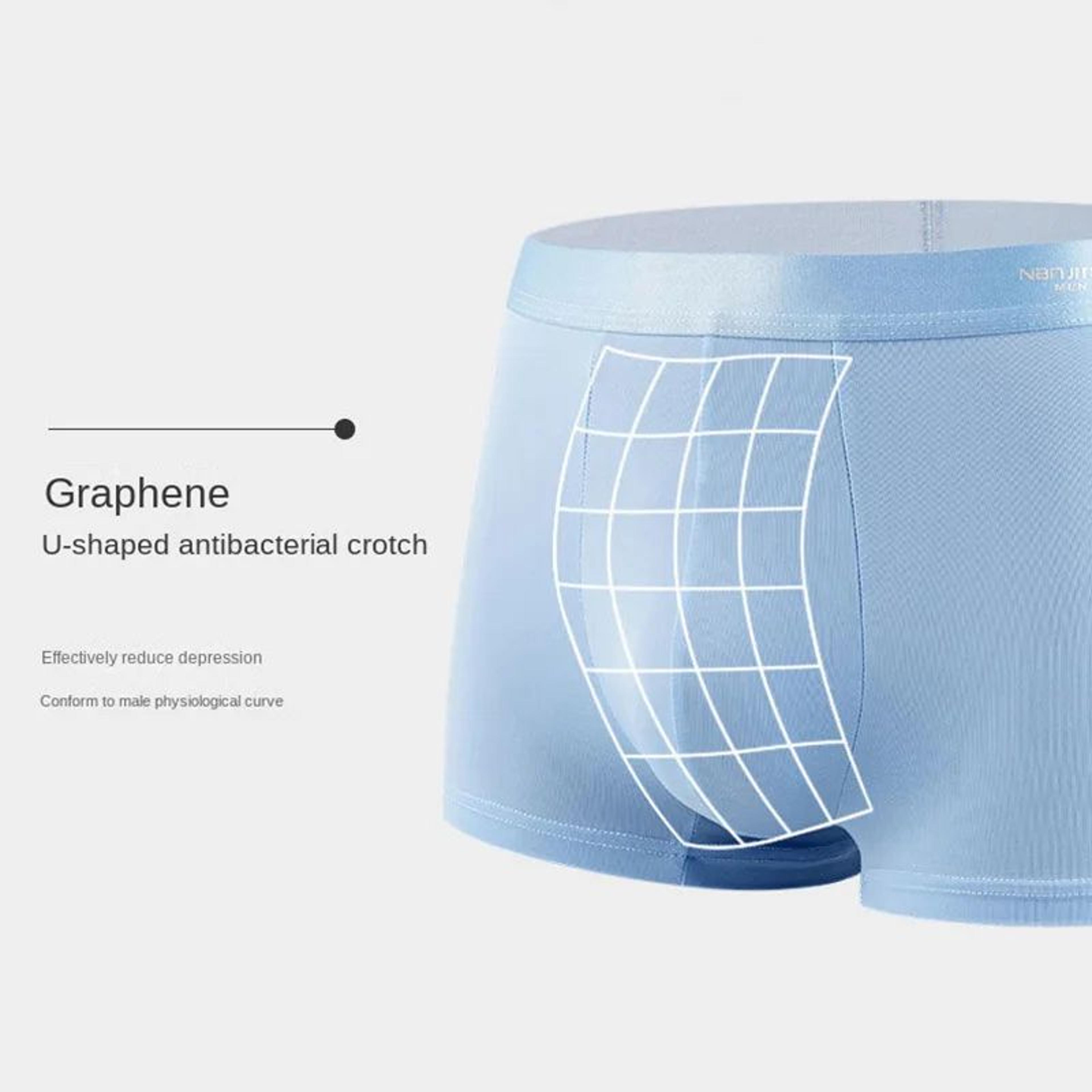 4 Pack Mens Ice Silk Breathable Boxer Shorts Cool Underwear 4
