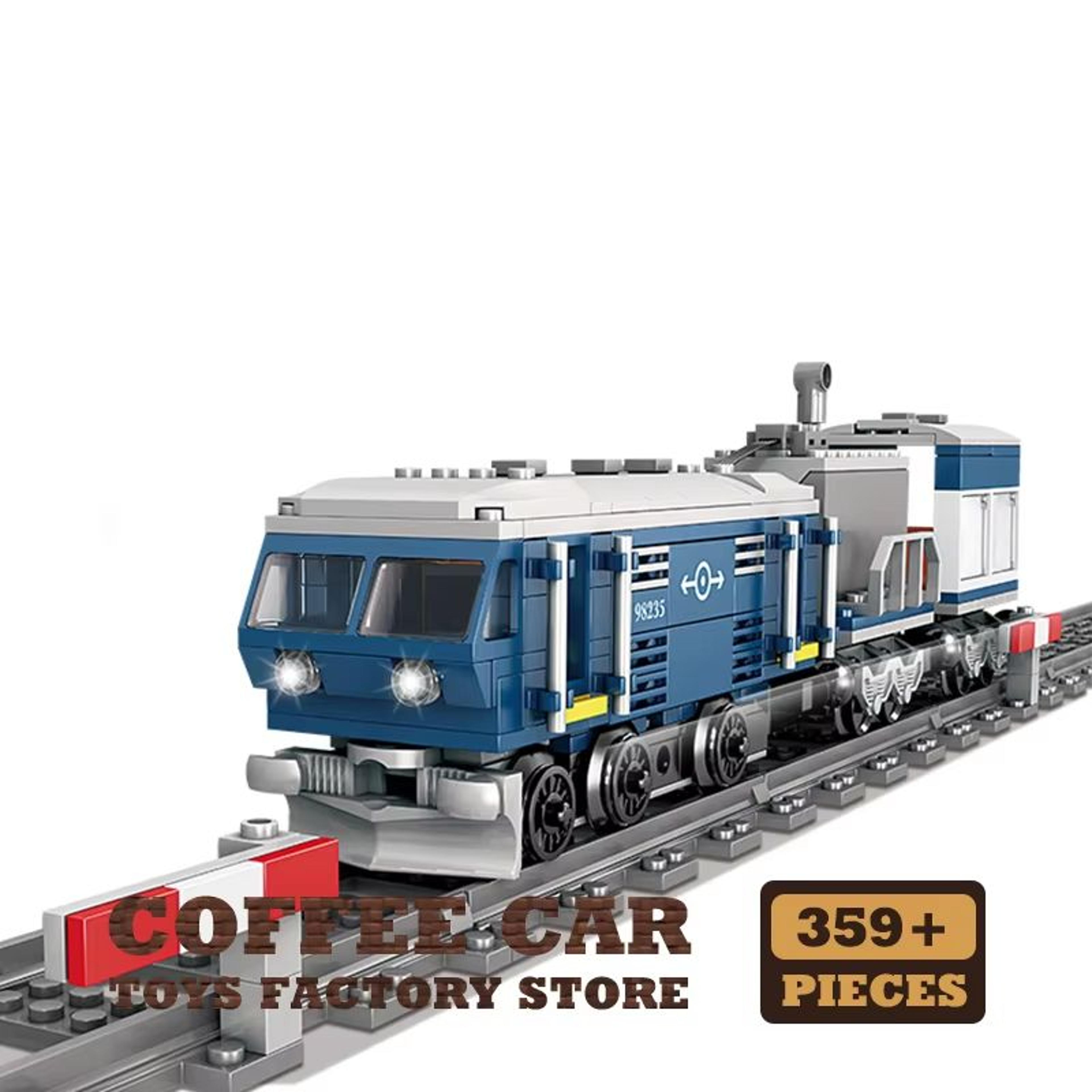 Technical City Power MOC Train Bricks Set With Railway Track And Locomotive 7