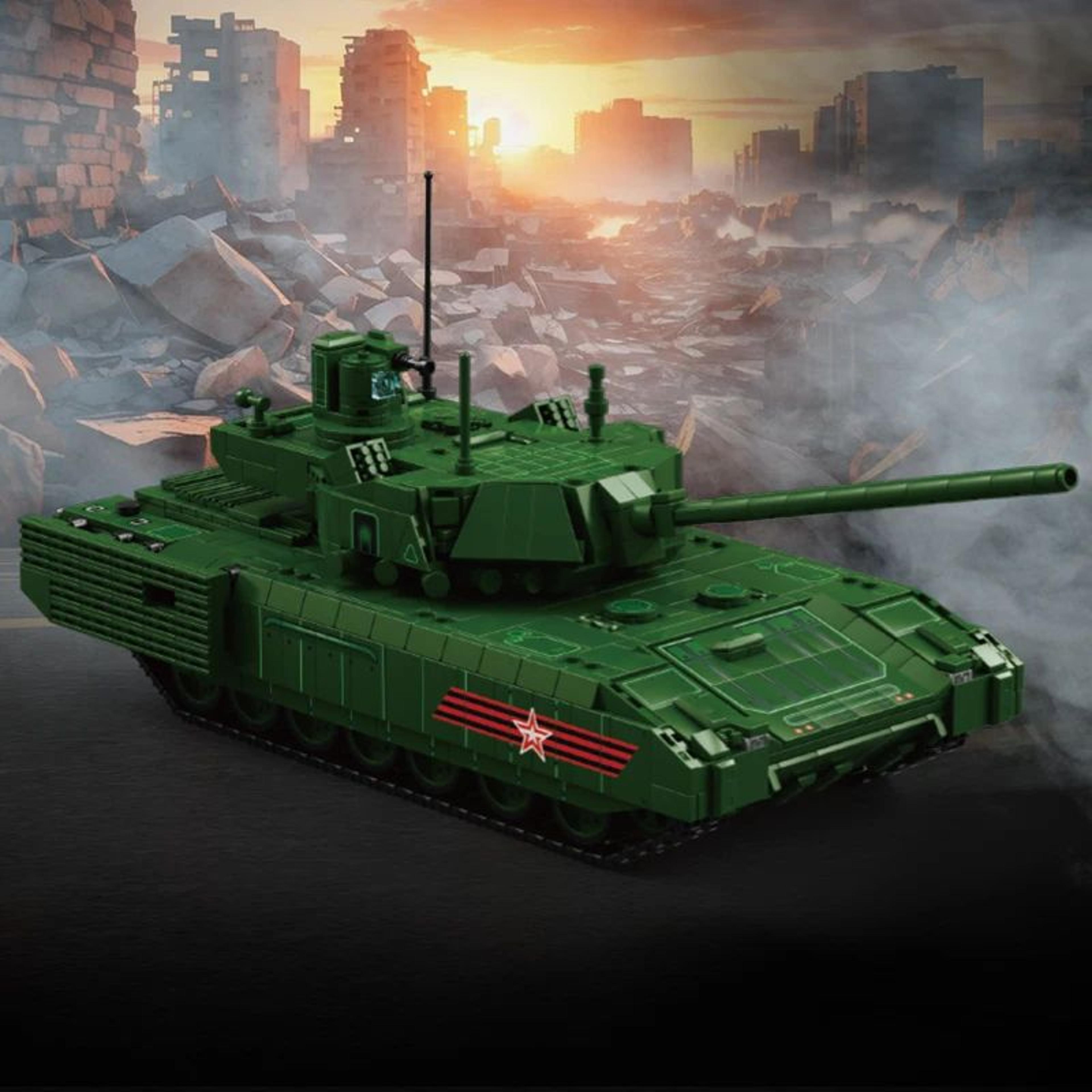 T14 Main Battle Tank Building Blocks Set Military Model Toy 5