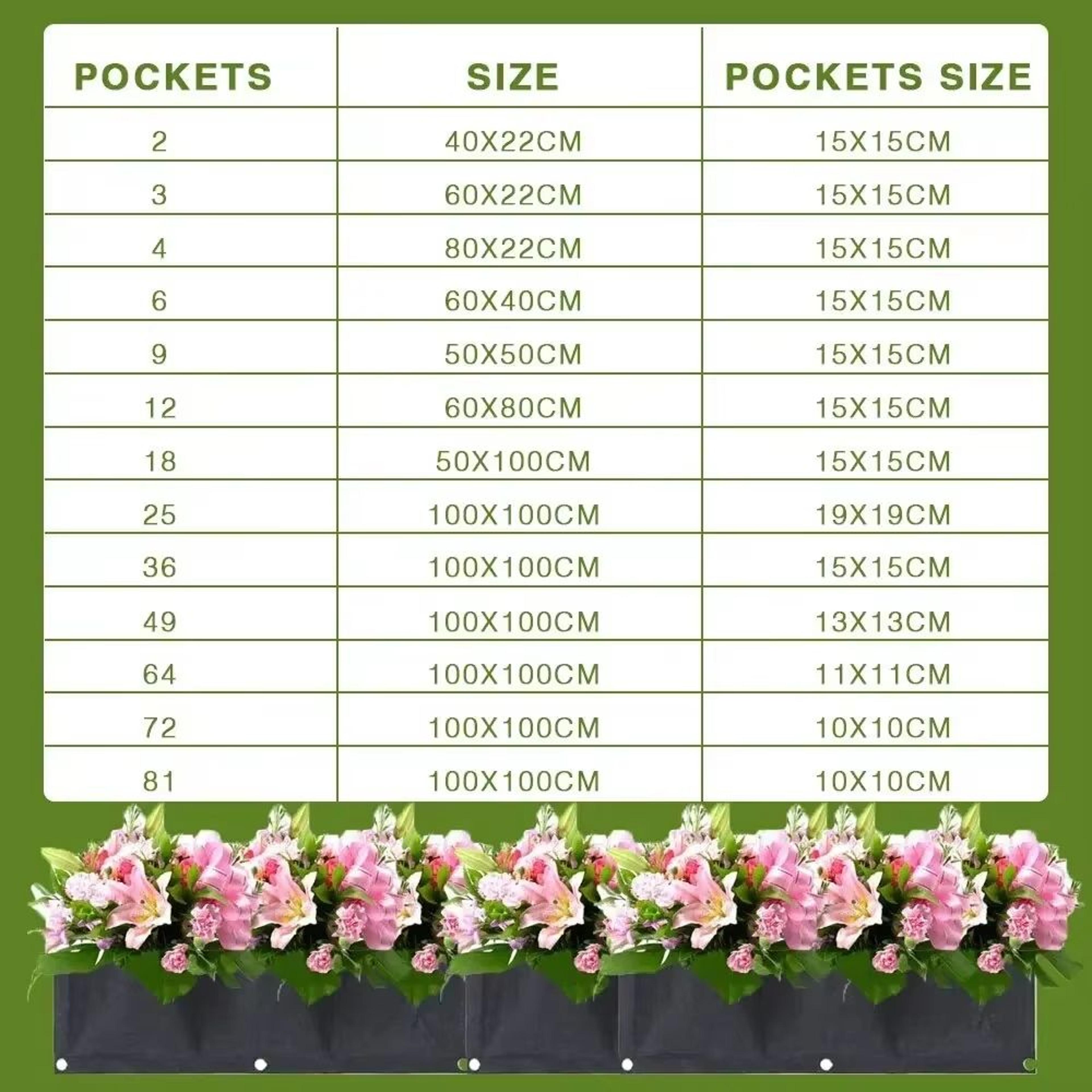 Wall Hanging Planter Bags Vertical Garden Grow Bags For Plants 5