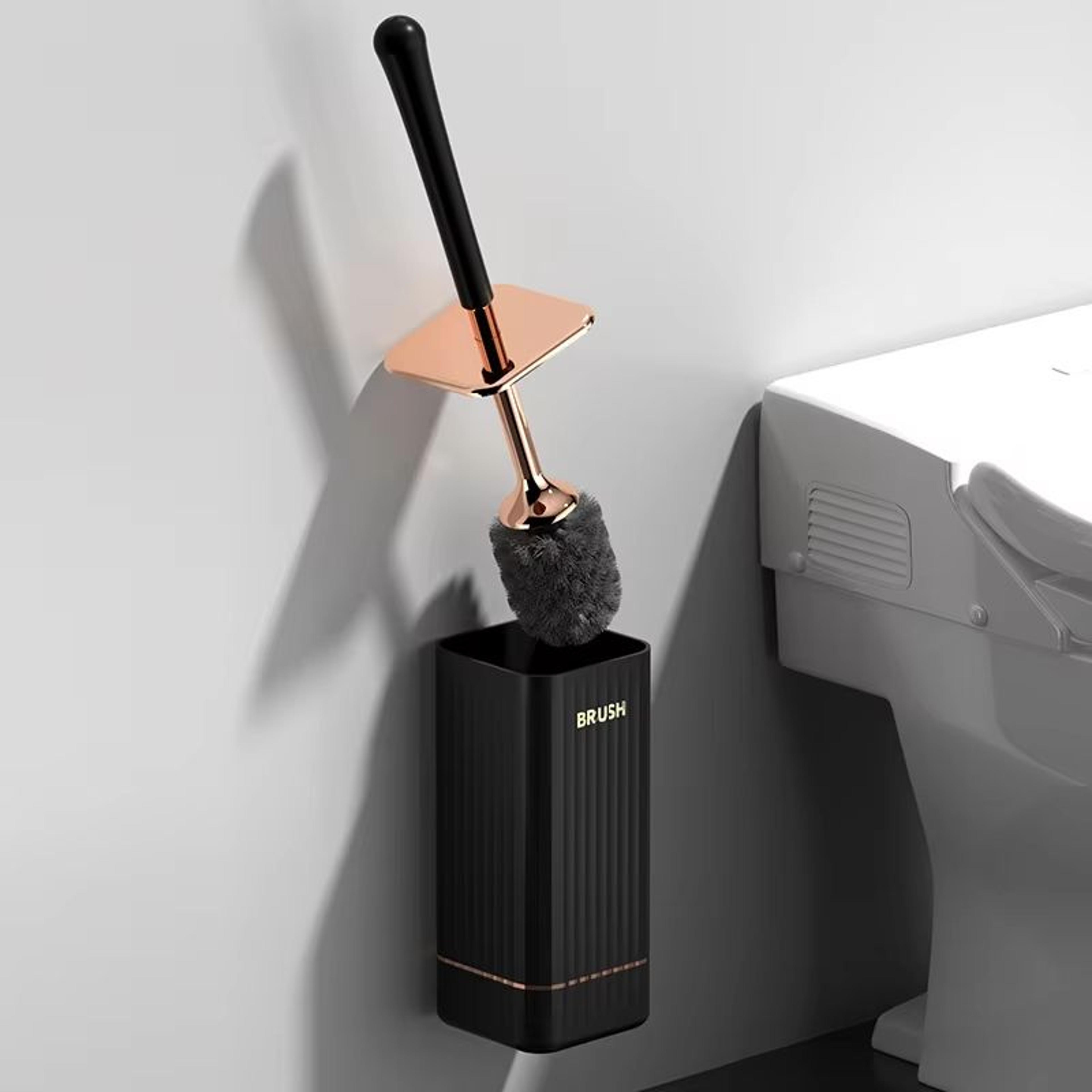 Silicone Golf LongHandle Toilet Brush With WallMounted Holder  360 Flexible Head Bathroom Cleaner S 9