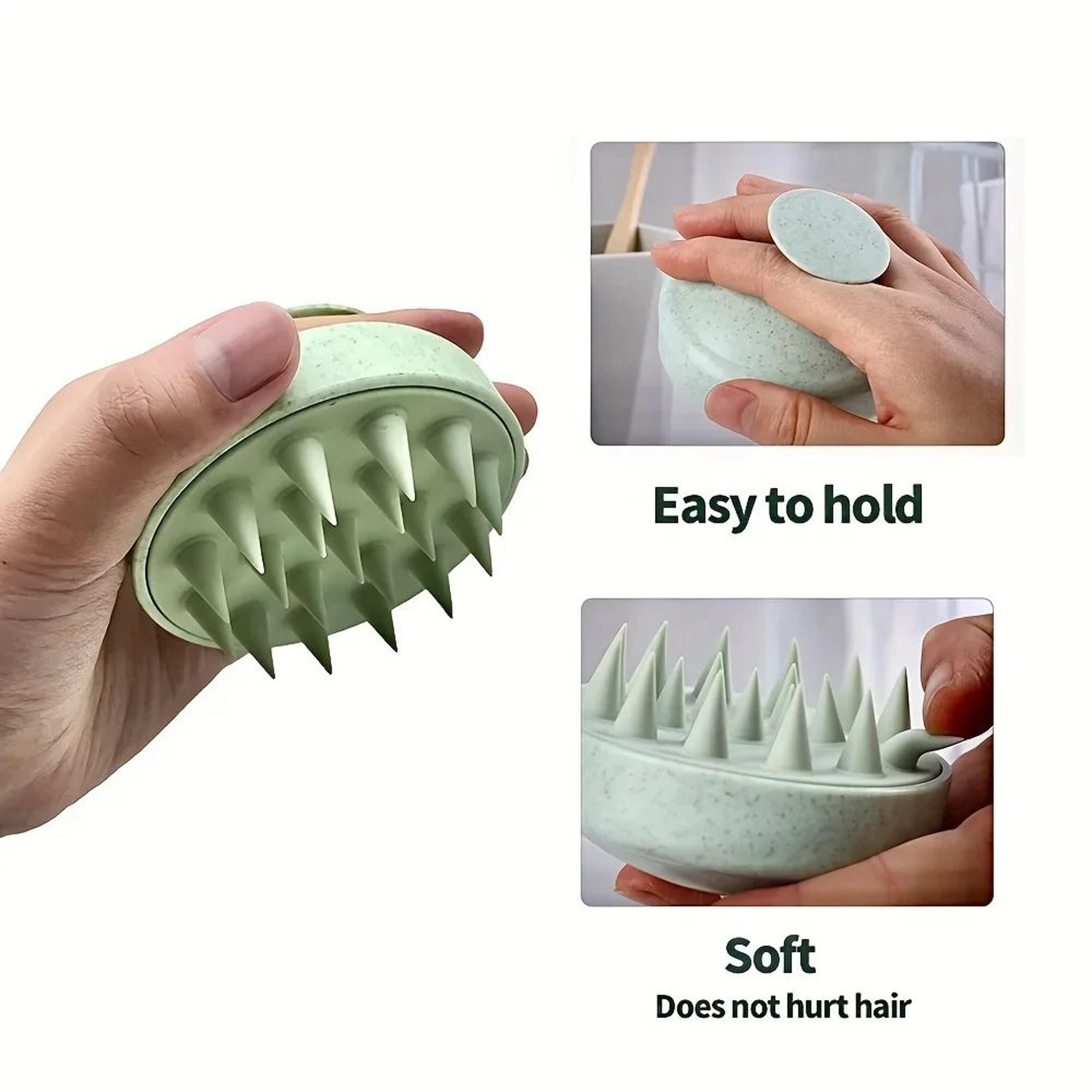 Silicone Scalp Massage Shampoo Brush With Body Wash Function 2