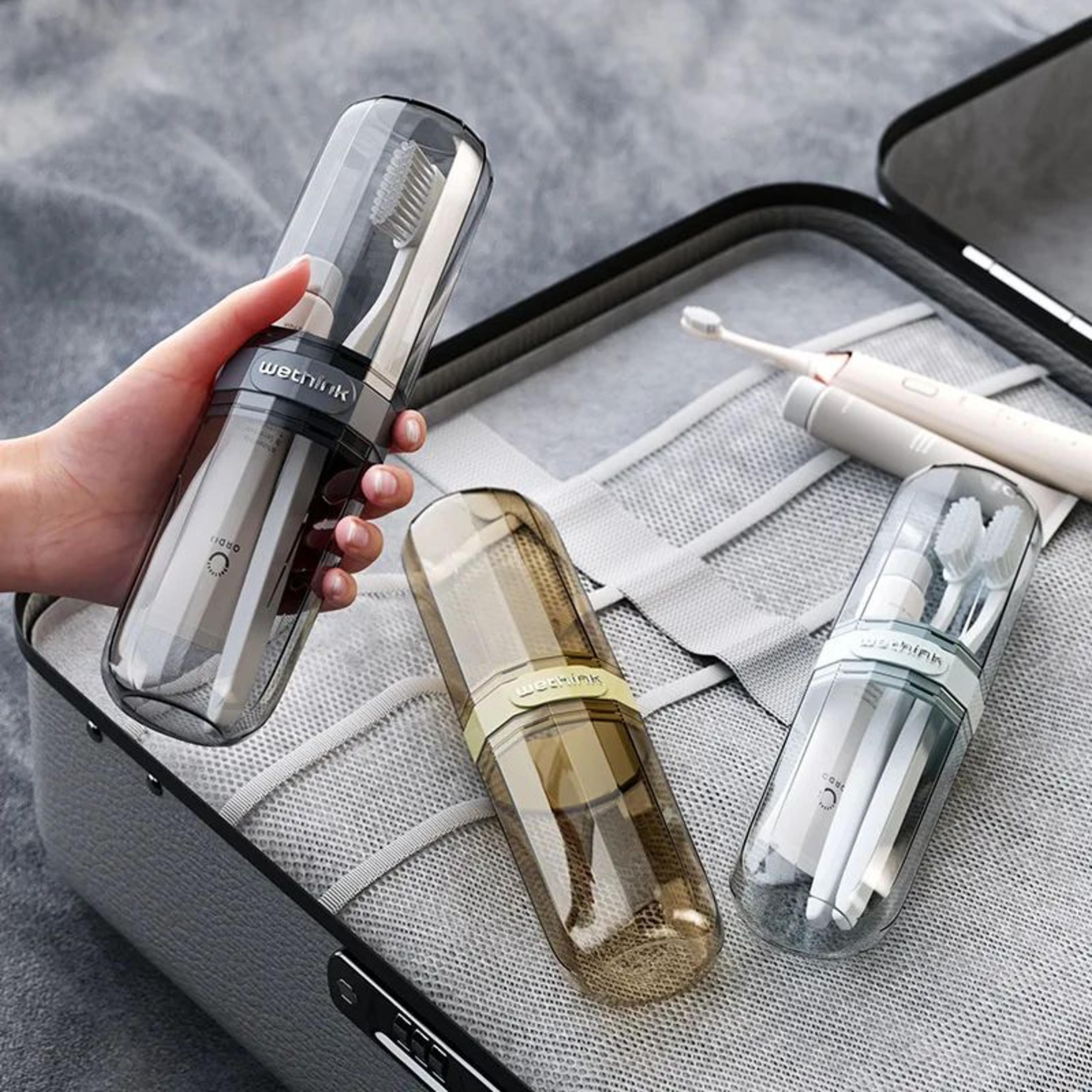 Transparent Portable Toothbrush Travel Case For Trips 2