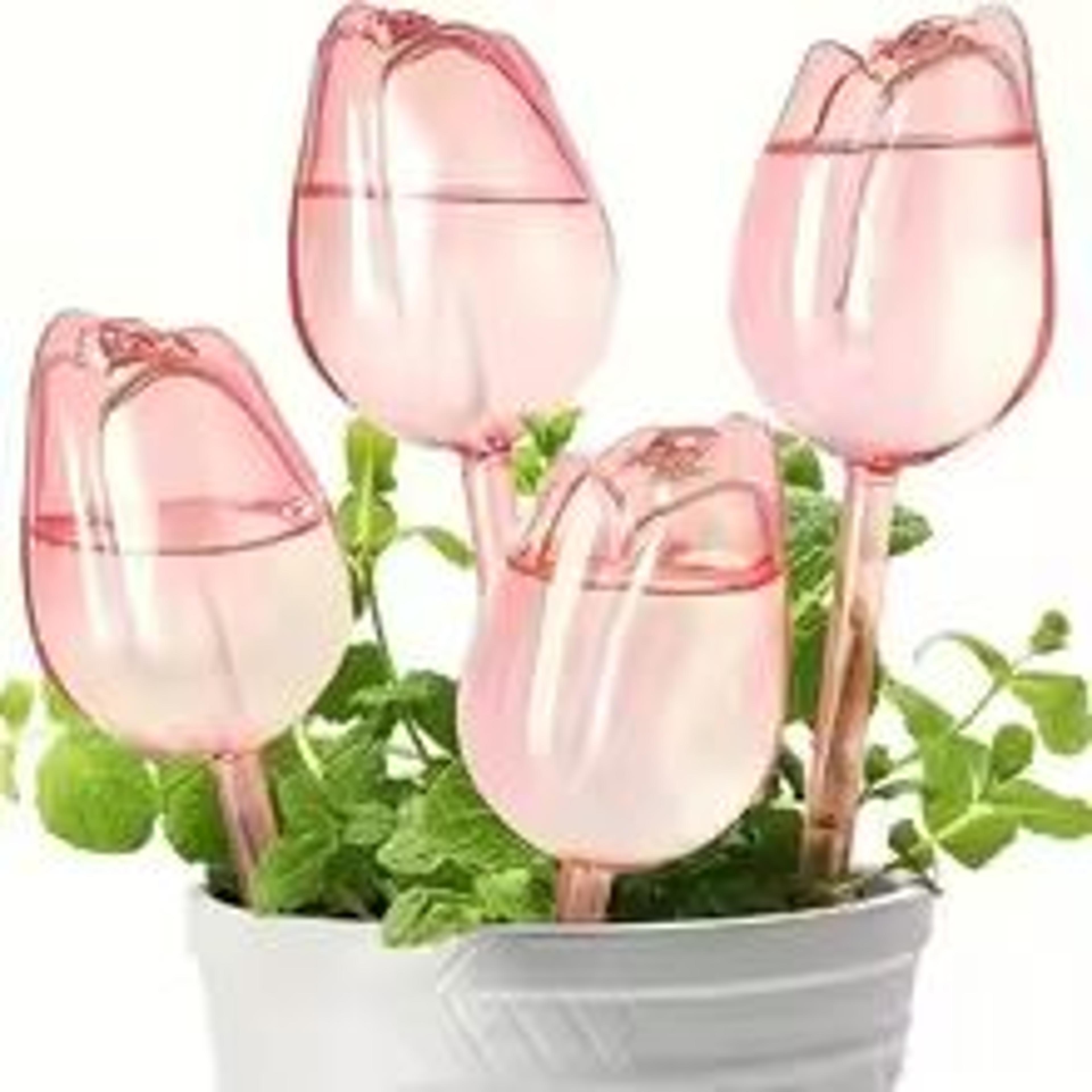 Pink Tulip Automatic Plant Watering Balls For Indoor And Outdoor Plants 8