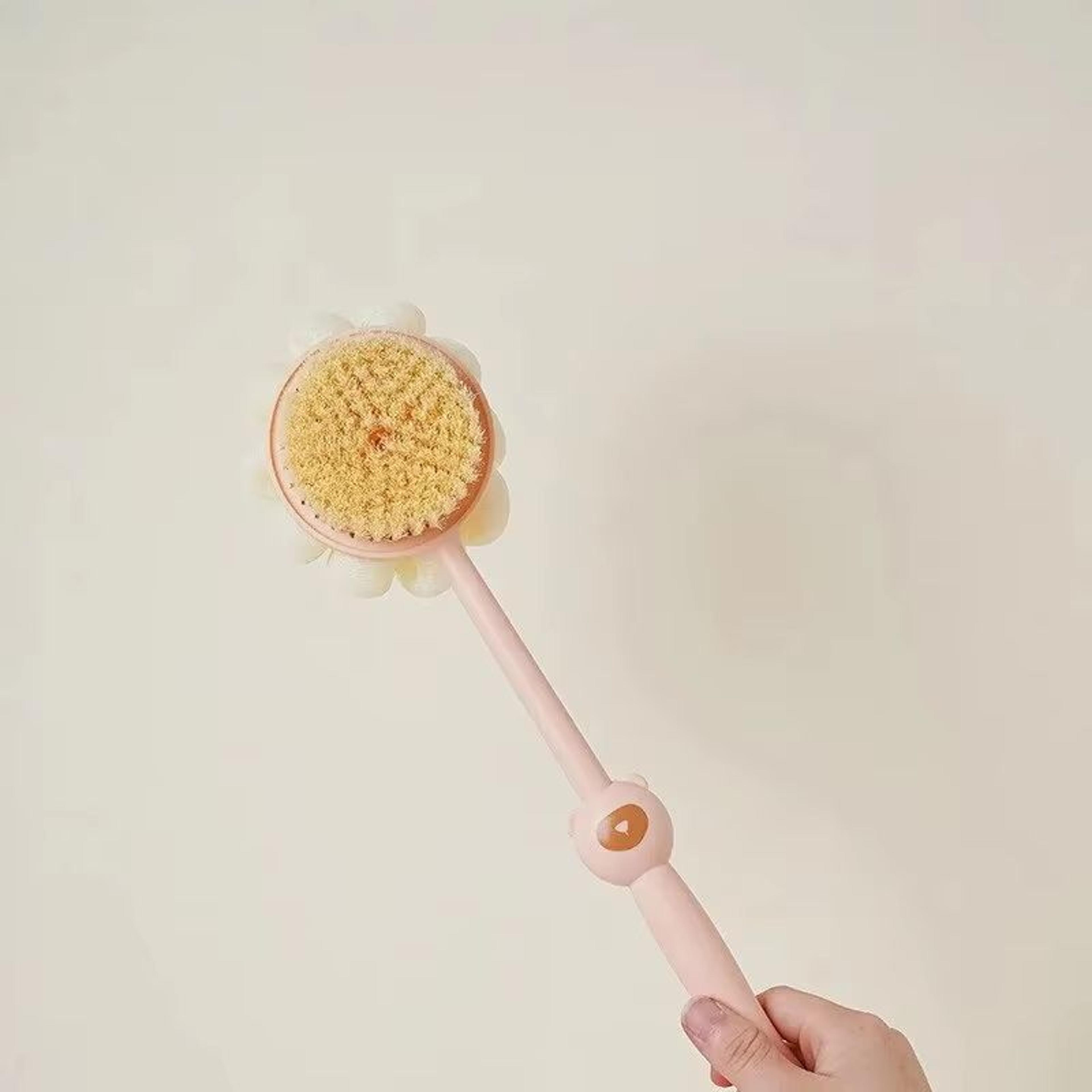 DualSided Silicone Body Brush With Long Handle For Deep Clean And Massage 4