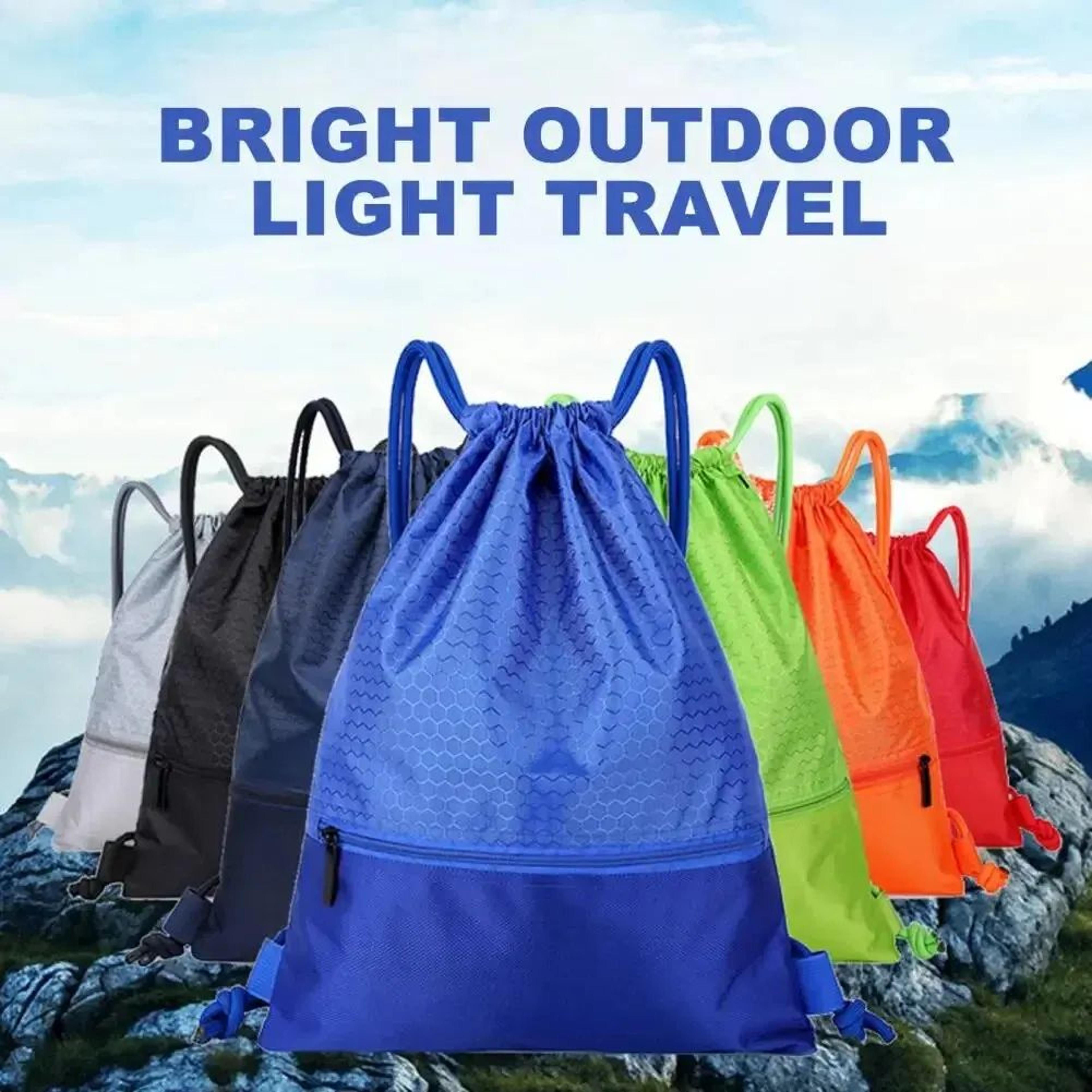 Large Capacity Drawstring Sports Backpack Gym Bag For Men And Women 2