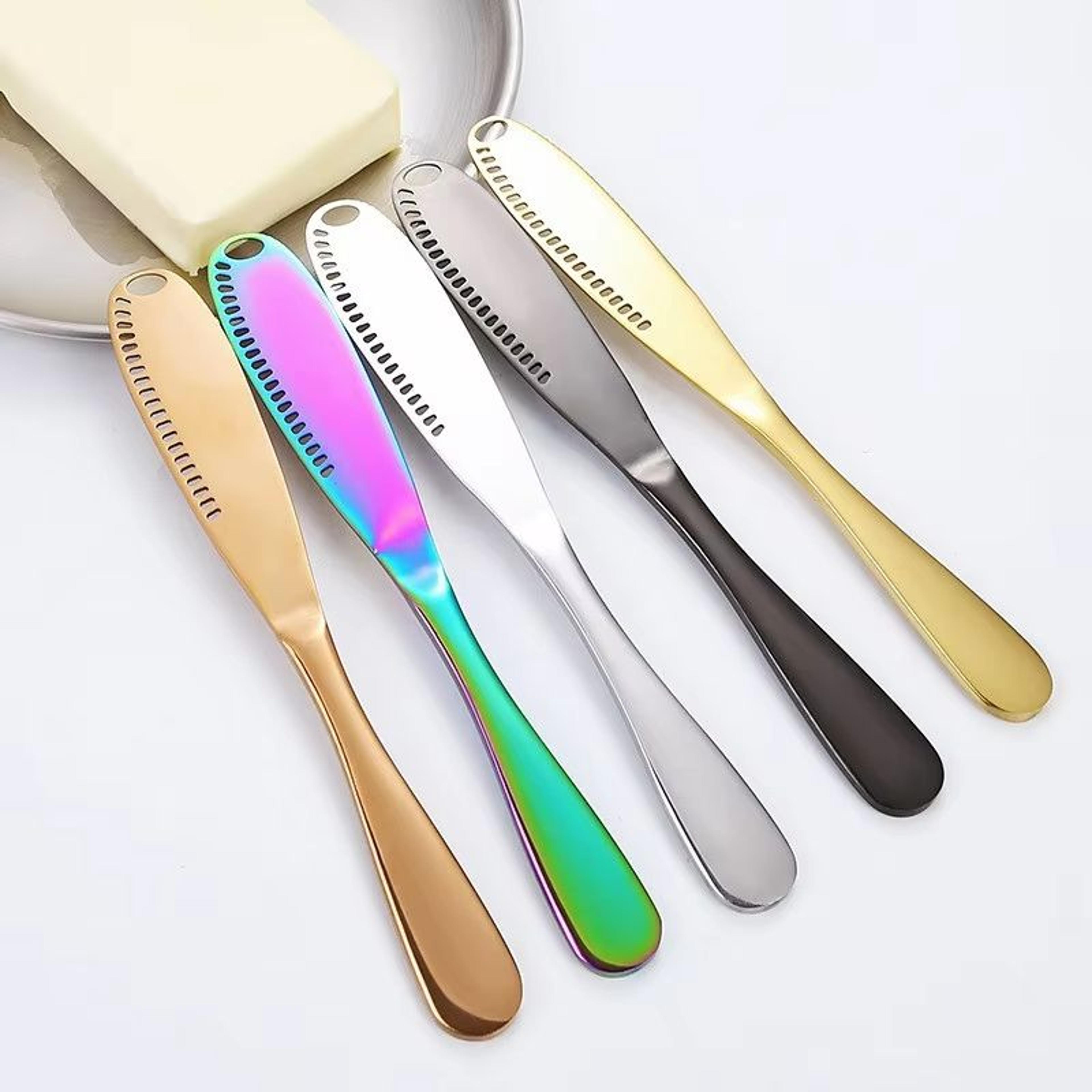 Stainless Steel Butter And Cheese Knife Set For Bread Jam And Dessert 5