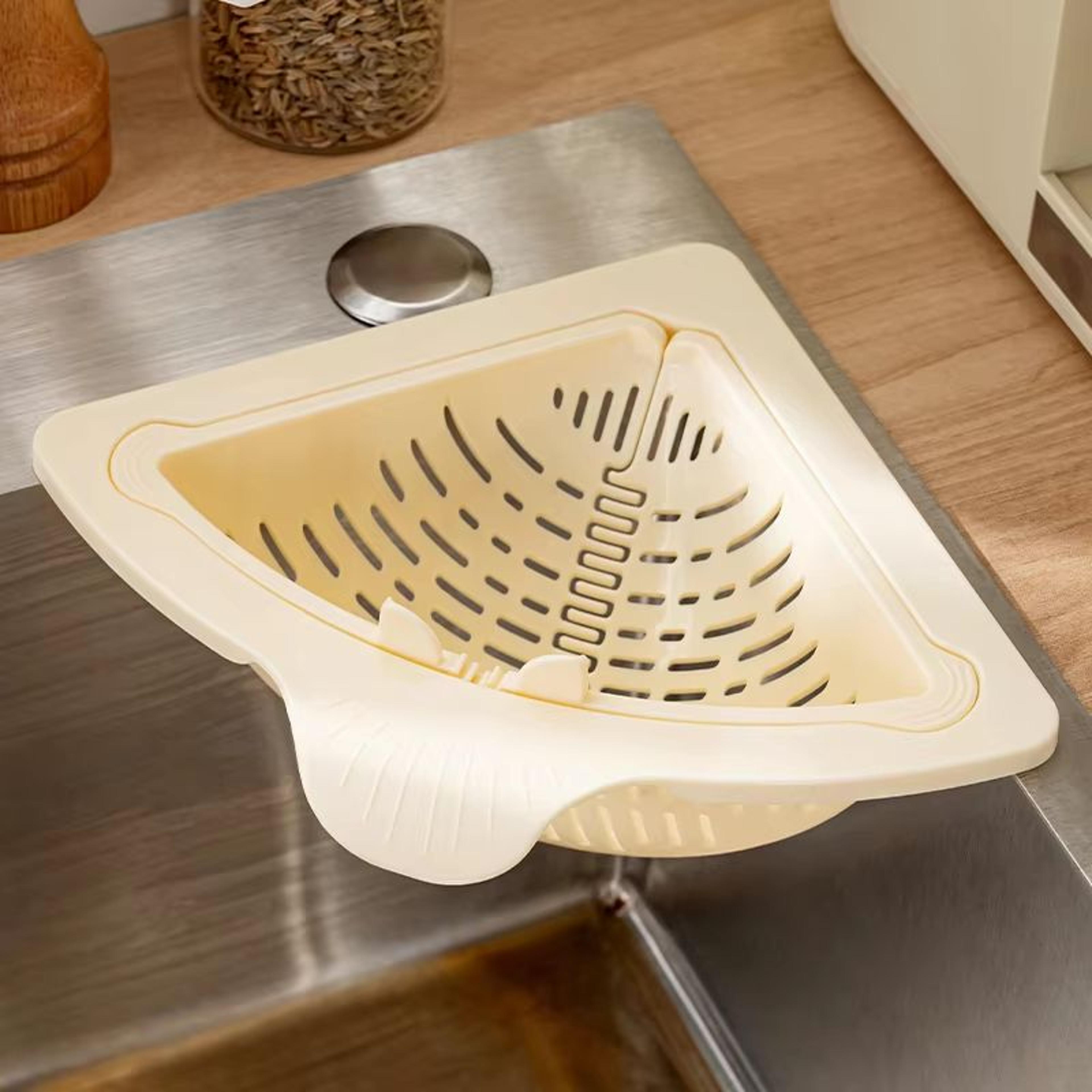 Suction Cup Corner Sink Strainer Basket For Kitchen Storage And Drain Protection 7