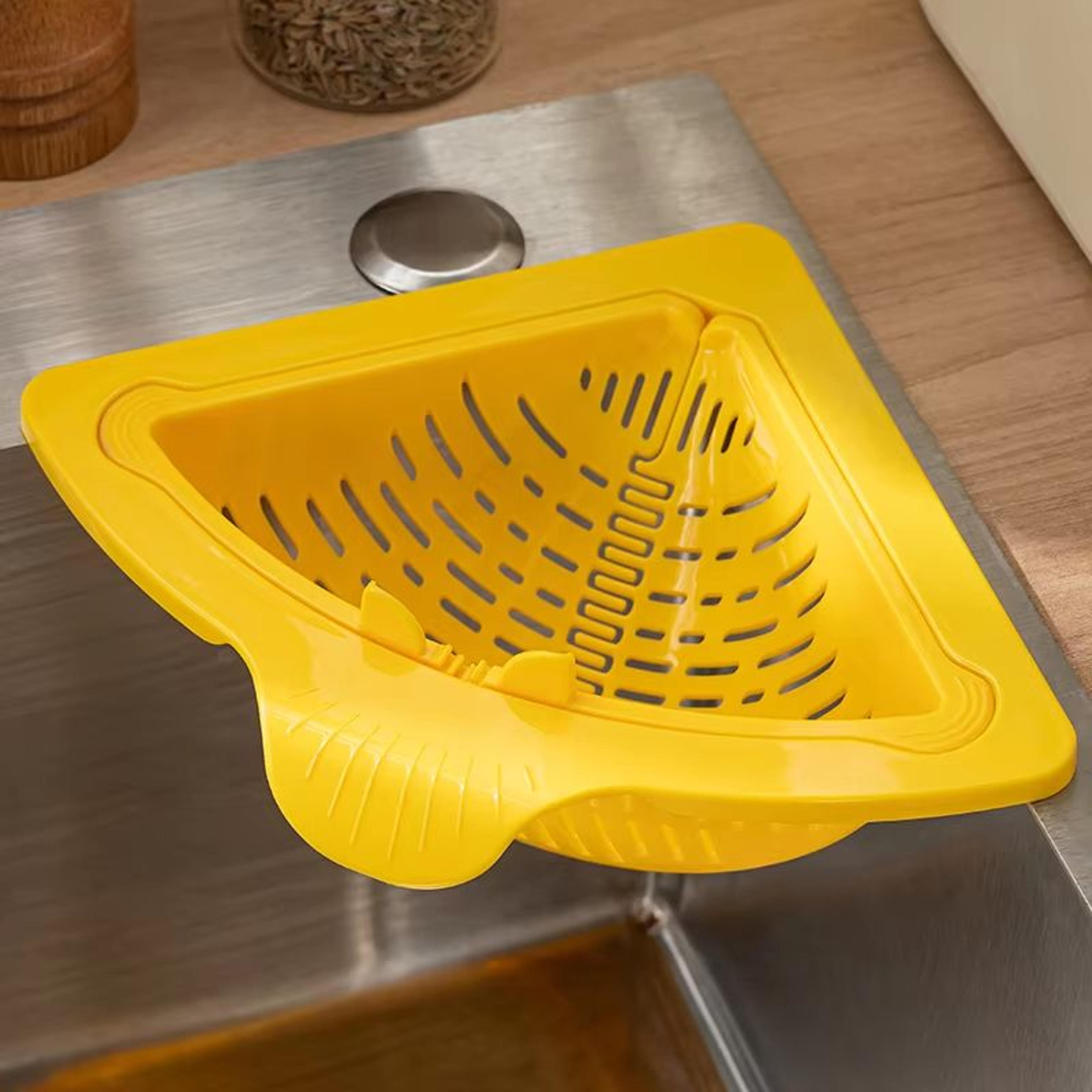 Suction Cup Corner Sink Strainer Basket For Kitchen Storage And Drain Protection 8