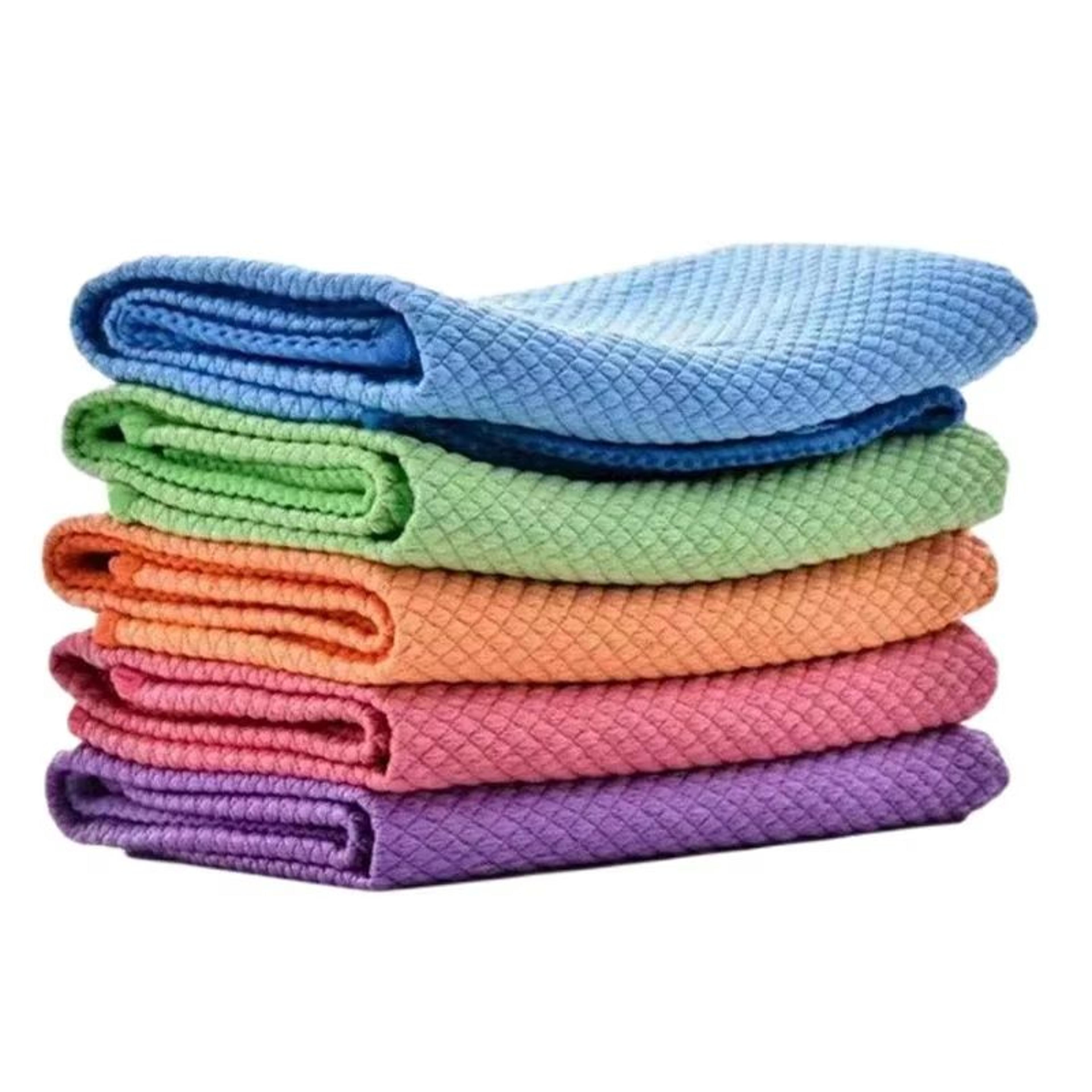 Microfiber Super Absorbent Cleaning Cloths For Kitchen Glass And Household 0