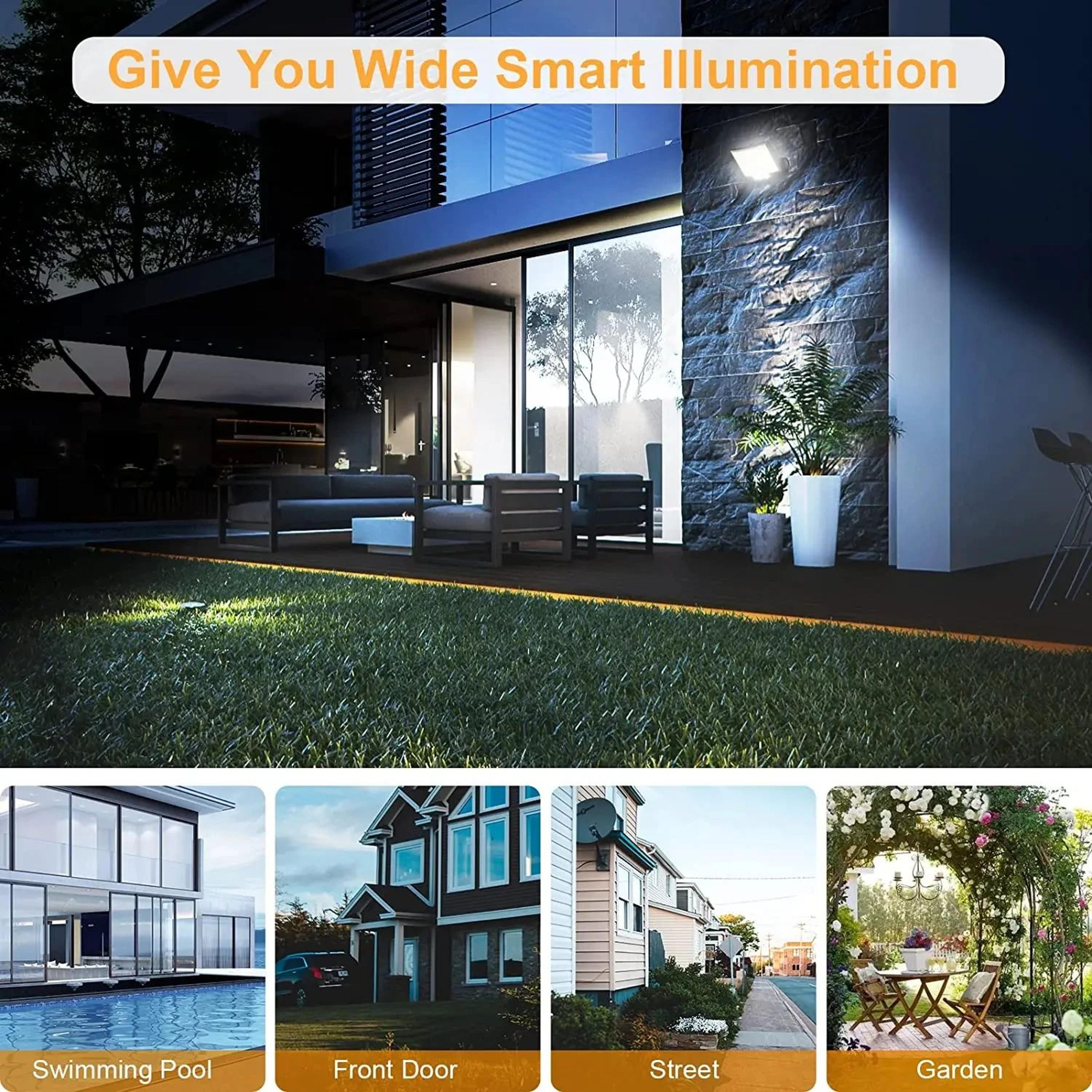 Split Solar Motion Sensor Light With Remote 3 Mode Waterproof Outdoor Floodlight 2