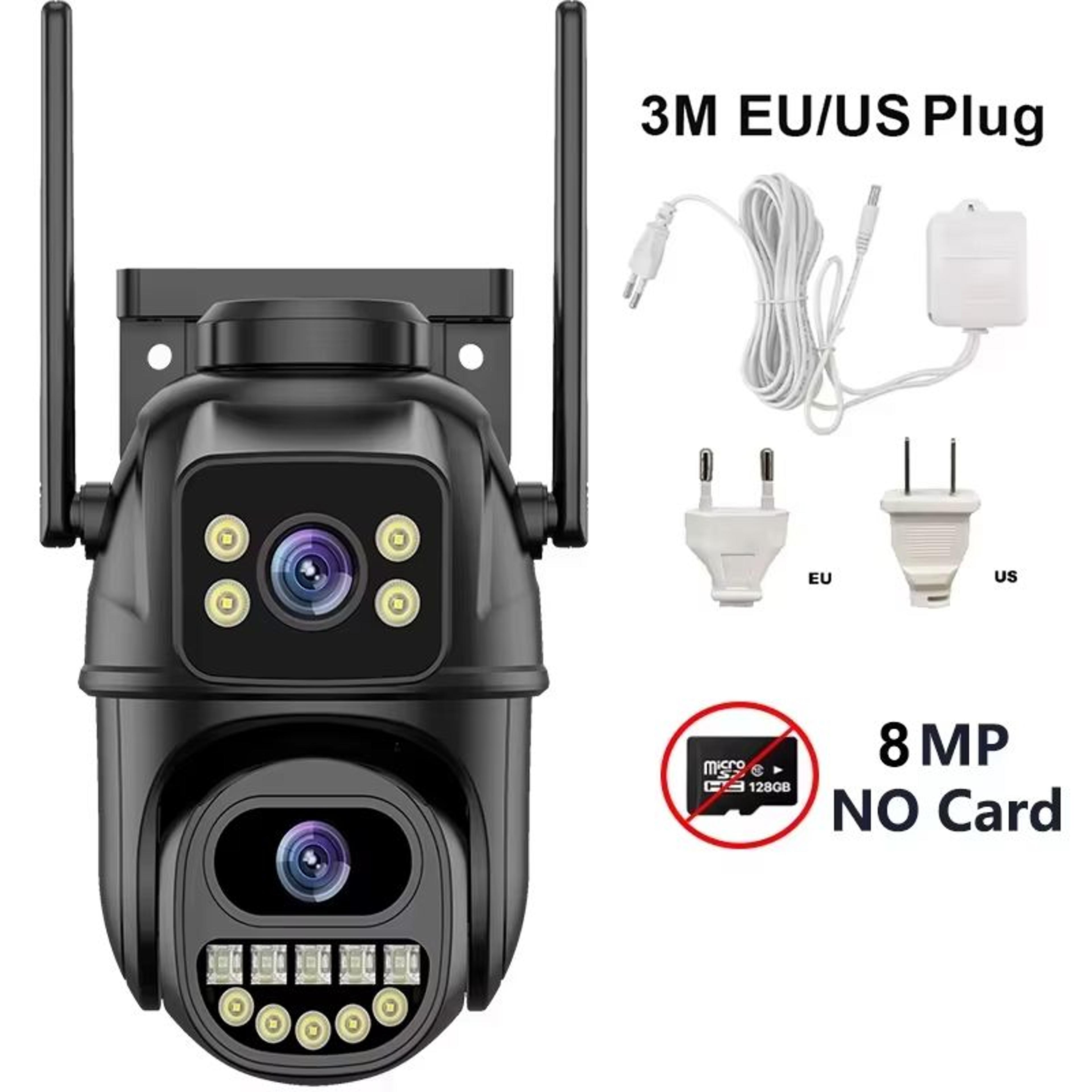 4K 8MP DualLens Outdoor WiFi Security Camera With 5X Zoom And Dual Screen Surveillance 11