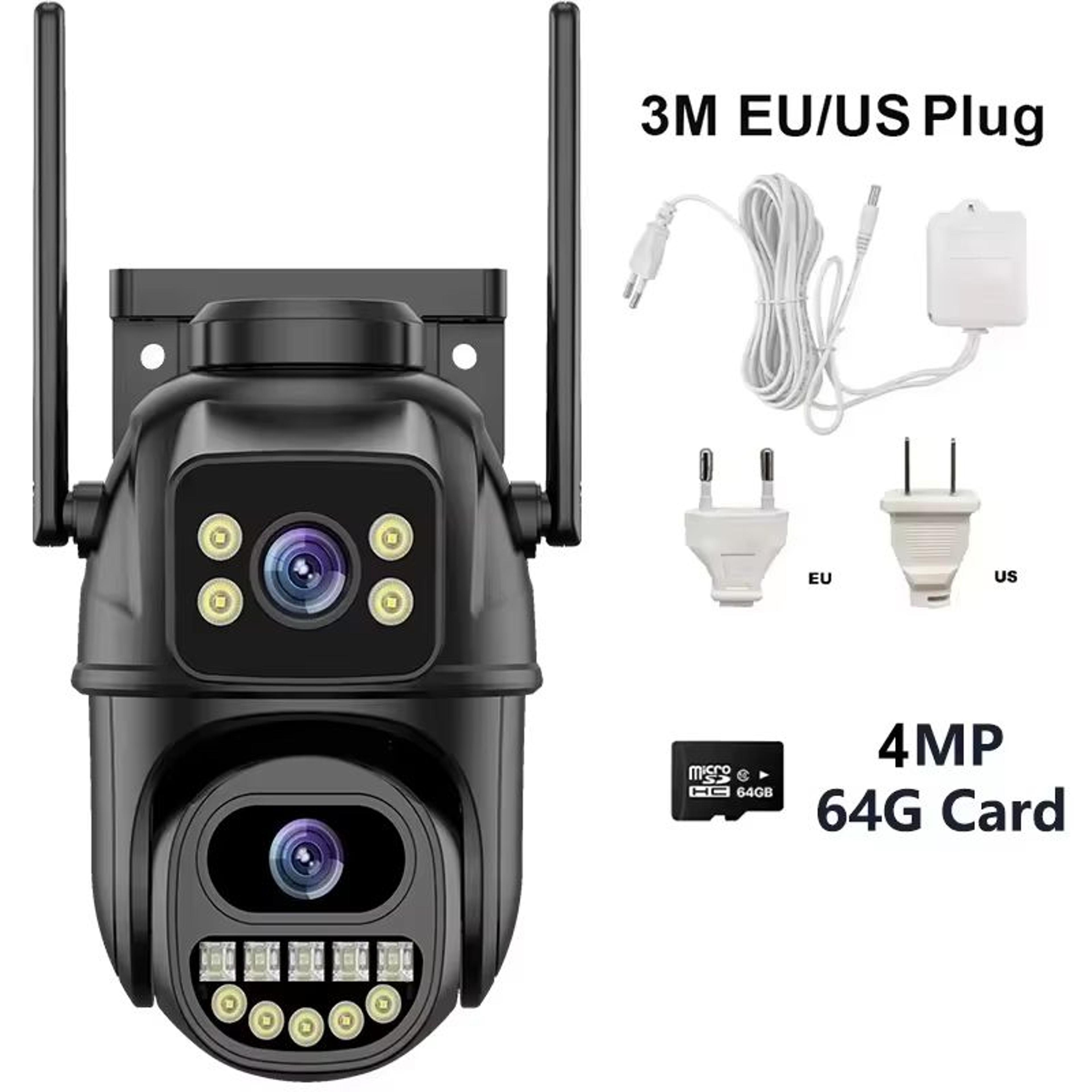 4K 8MP DualLens Outdoor WiFi Security Camera With 5X Zoom And Dual Screen Surveillance 7