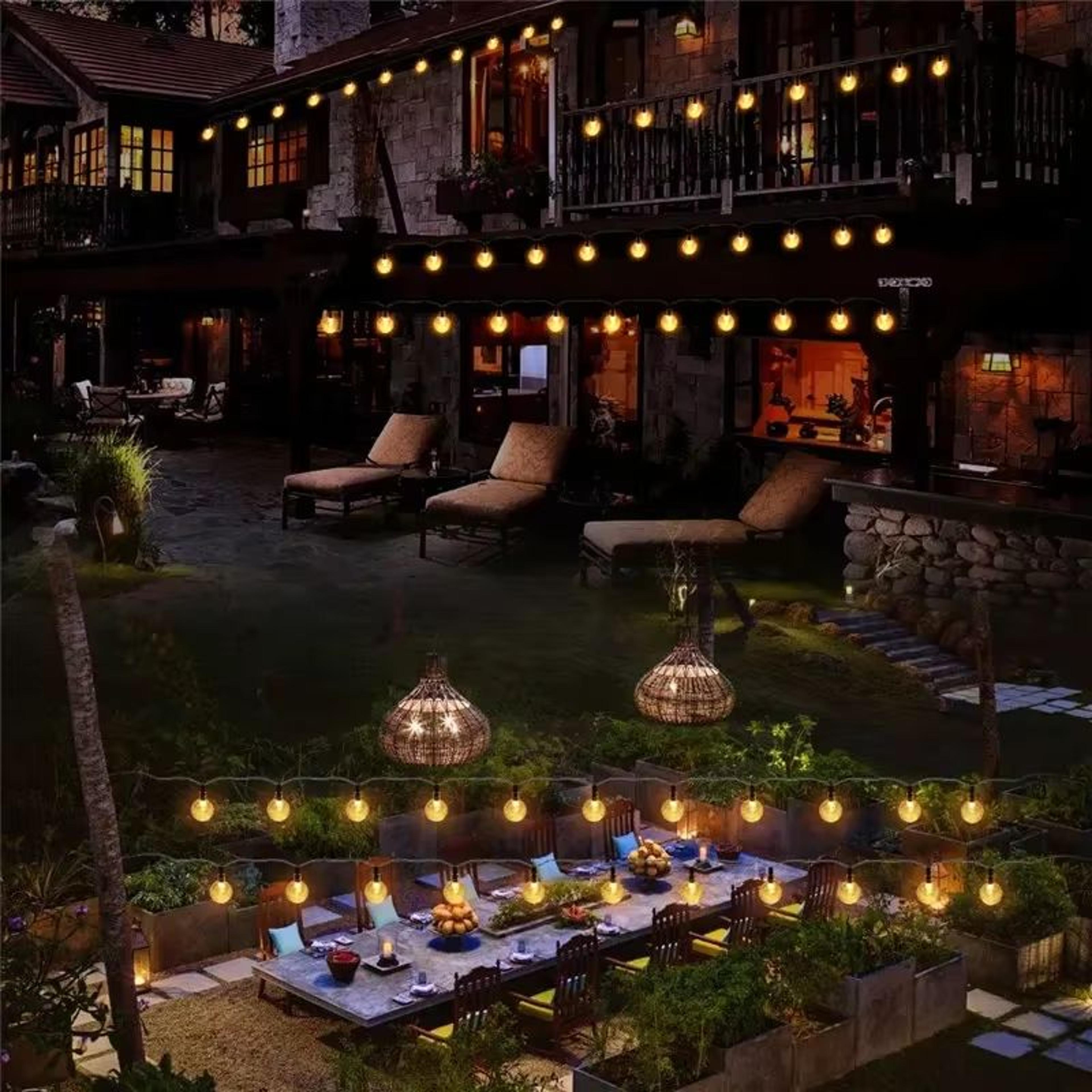 Outdoor Solar Bubble Ball LED String Lights Waterproof Garden Yard Party Decor 5