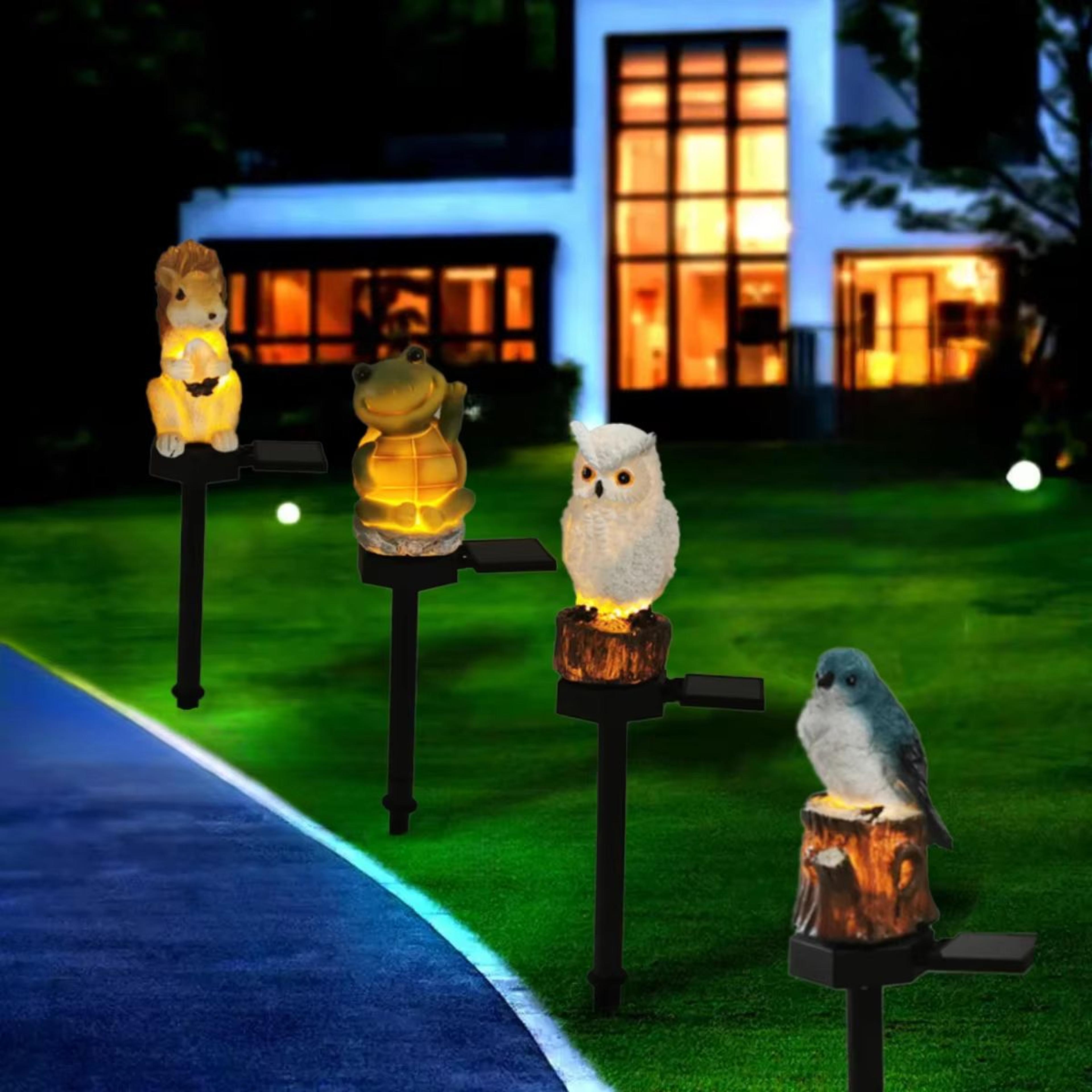 Solar Decorative Animal Garden Lights Waterproof Outdoor Figurine Lawn Lights 0