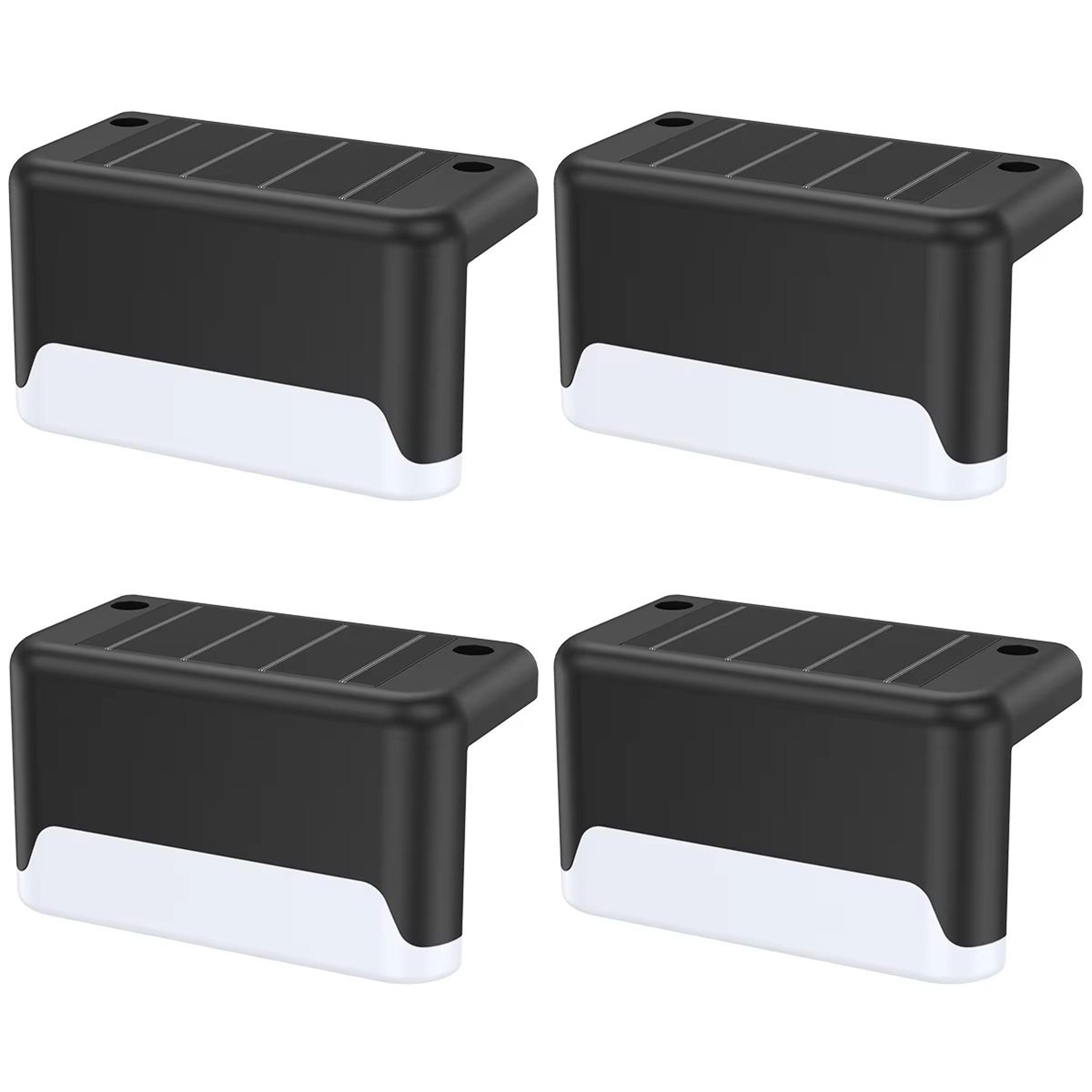 Solar Warm White Super Bright Outdoor Step And Fence LED Lights IP65 Waterproof Garden Patio Wall L 7