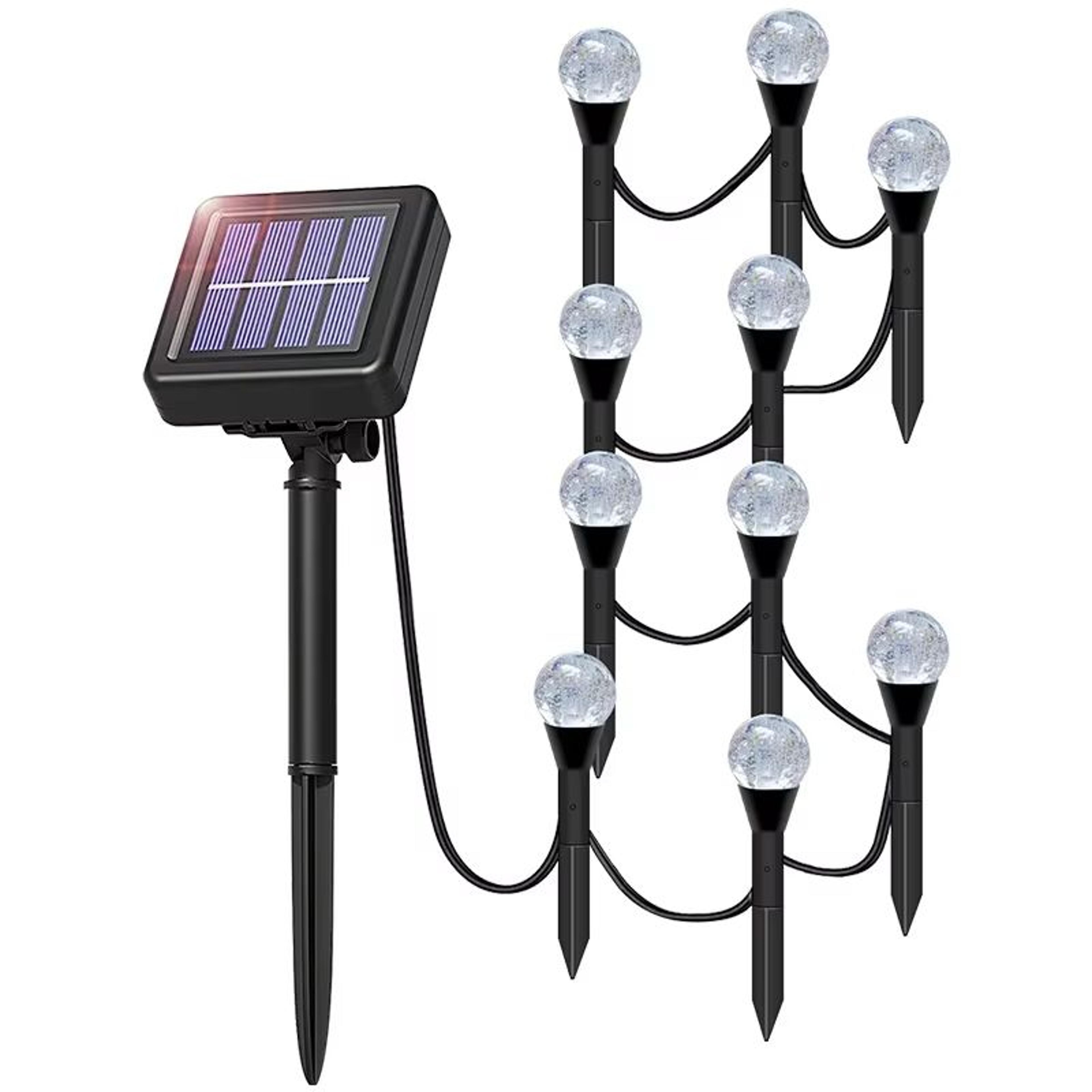 Solar RGB LED Bubble Ball Lights Outdoor 8Mode Waterproof Passage Lawn  Garden Lighting 1