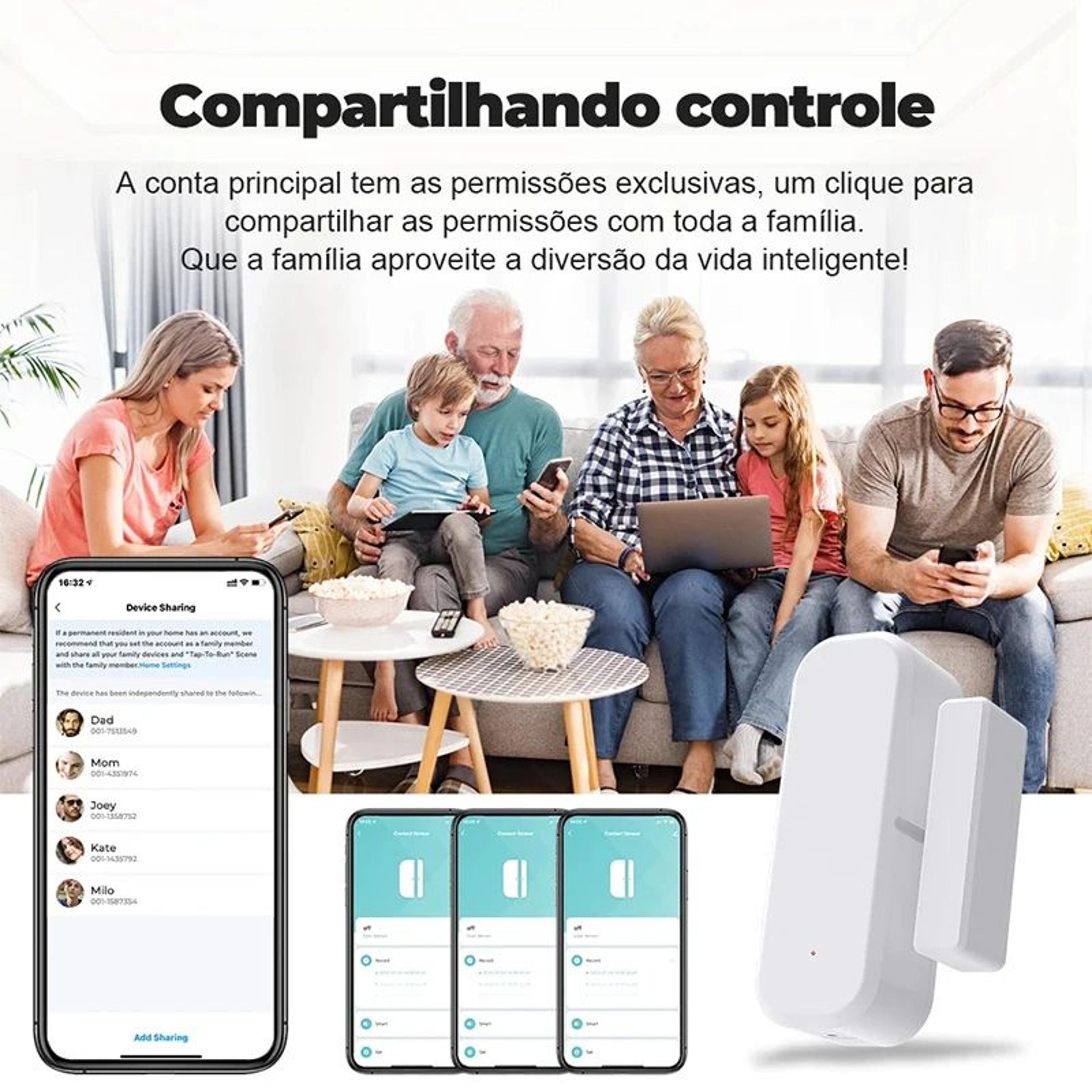Tuya Smart WiFi Door And Window Sensor With App Alerts And Voice Control 5