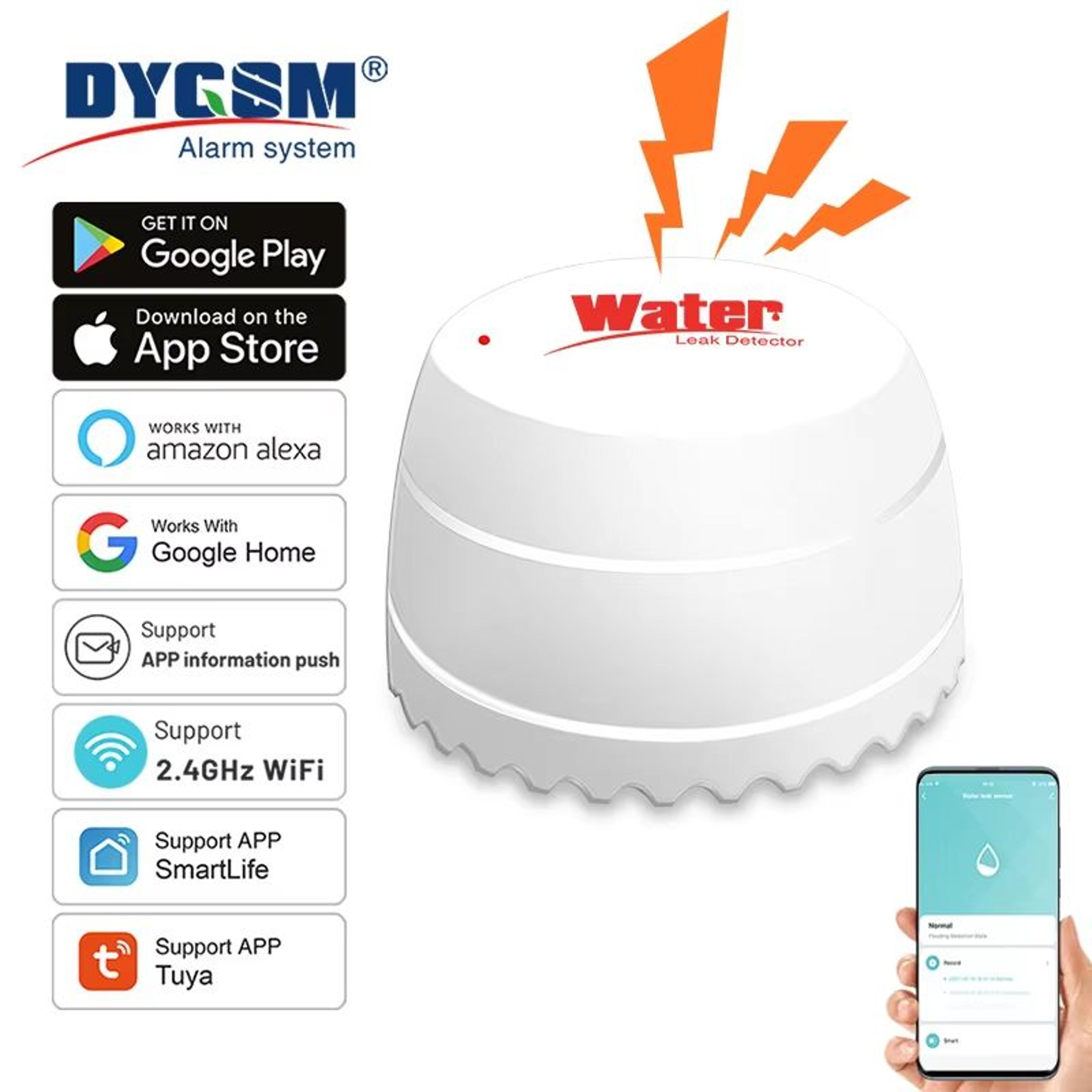 Tuya WiFi Smart Water Leak And Flood Sensor With App Alerts And AlexaGoogle Control 0