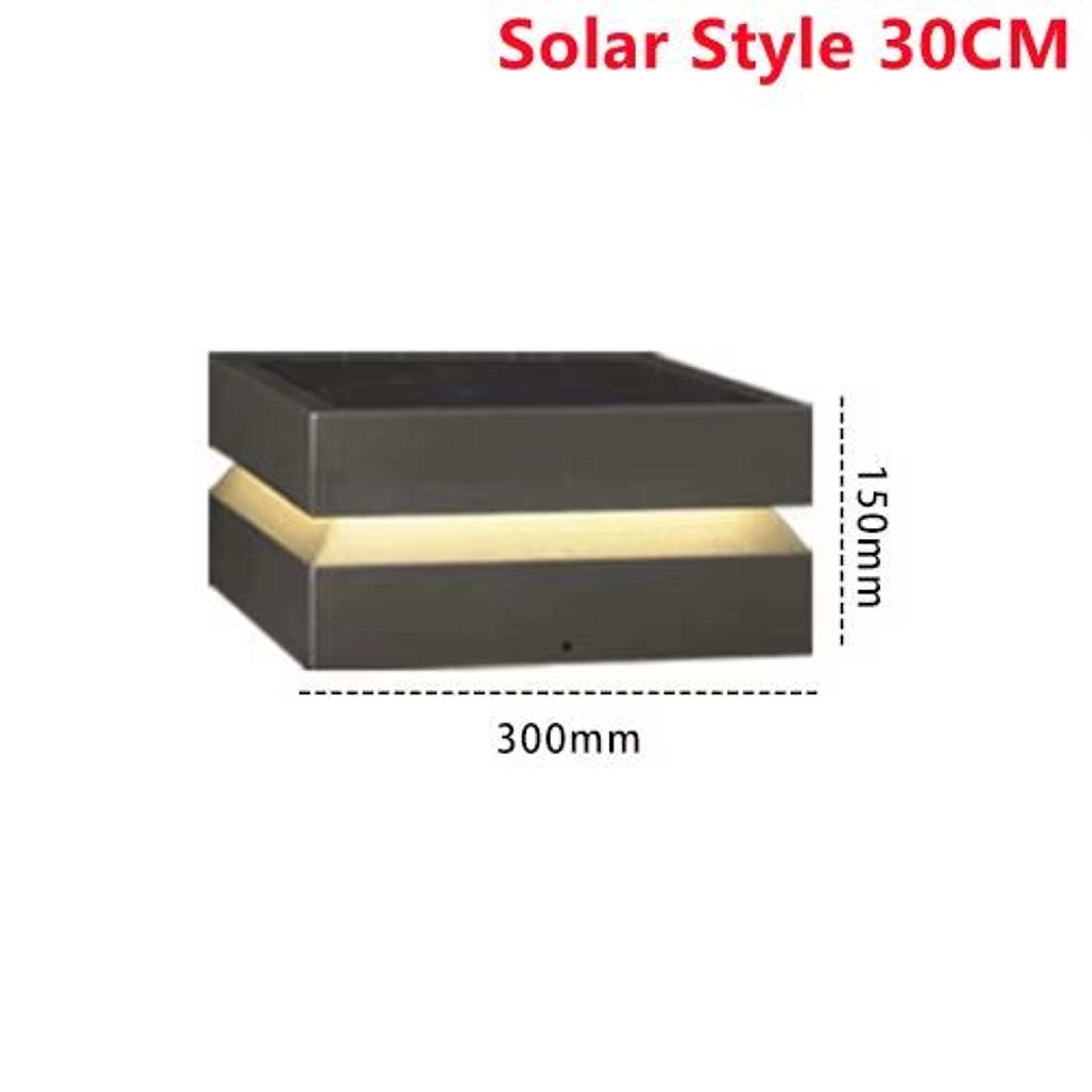 Solar IP65 Outdoor LED Square Garden Lamp For Fence Pillar Door Post 10