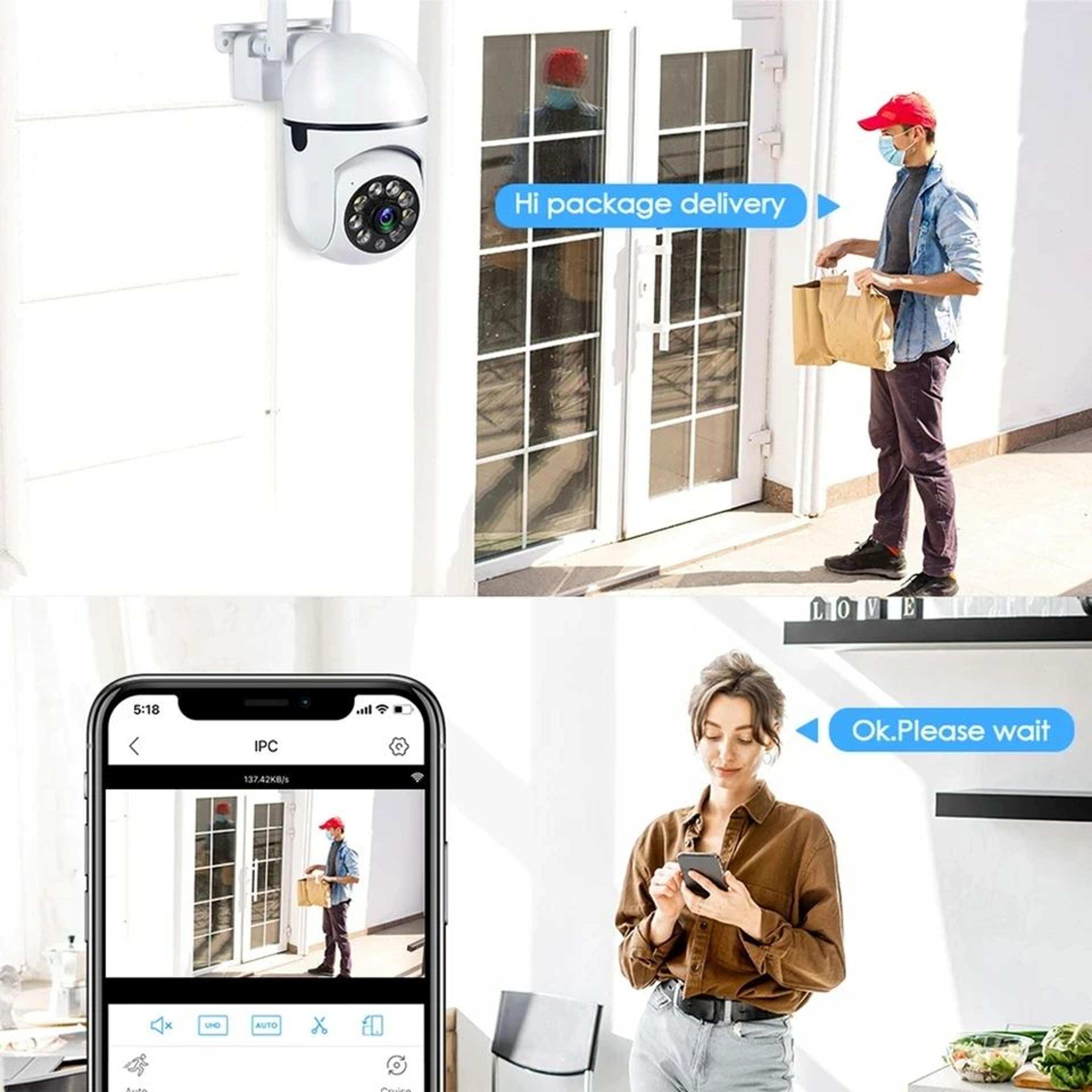 8MP Outdoor WiFi PTZ Security Camera With AI Human Tracking And 4X Zoom 3
