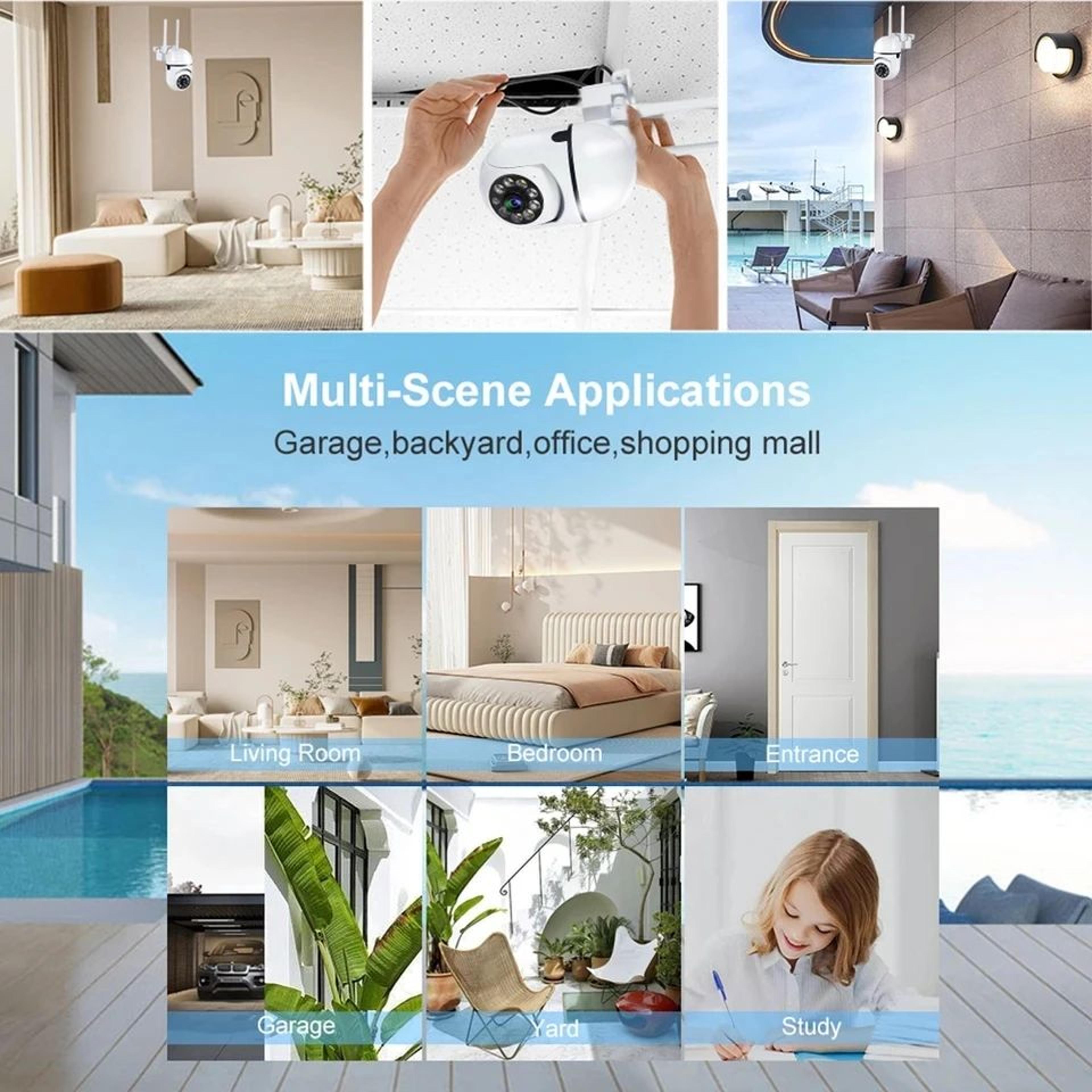 8MP Outdoor WiFi PTZ Security Camera With AI Human Tracking And 4X Zoom 4