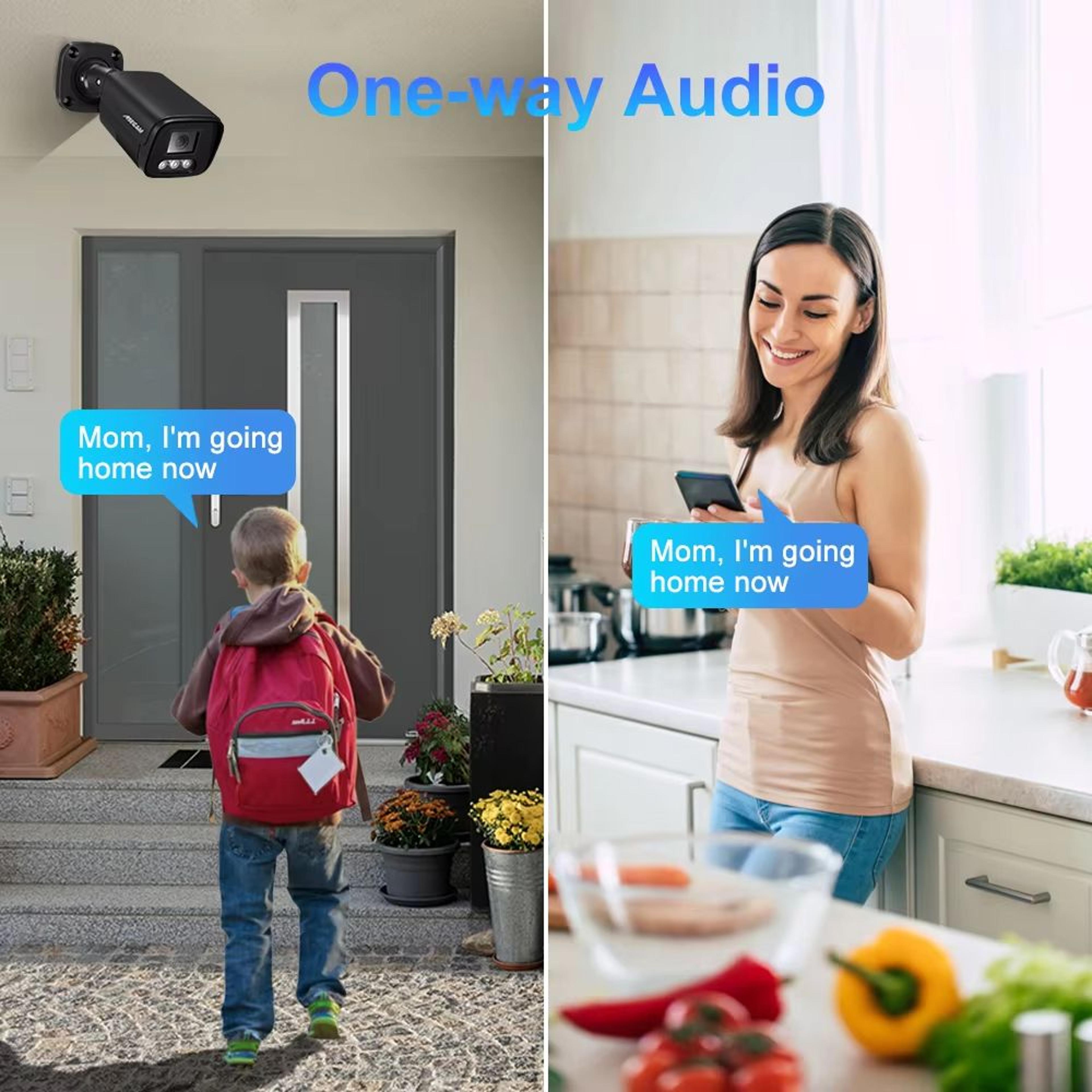 ASECAM 4K 8MP Outdoor PoE IP Security Camera With Human Detection And H265 Compression 2