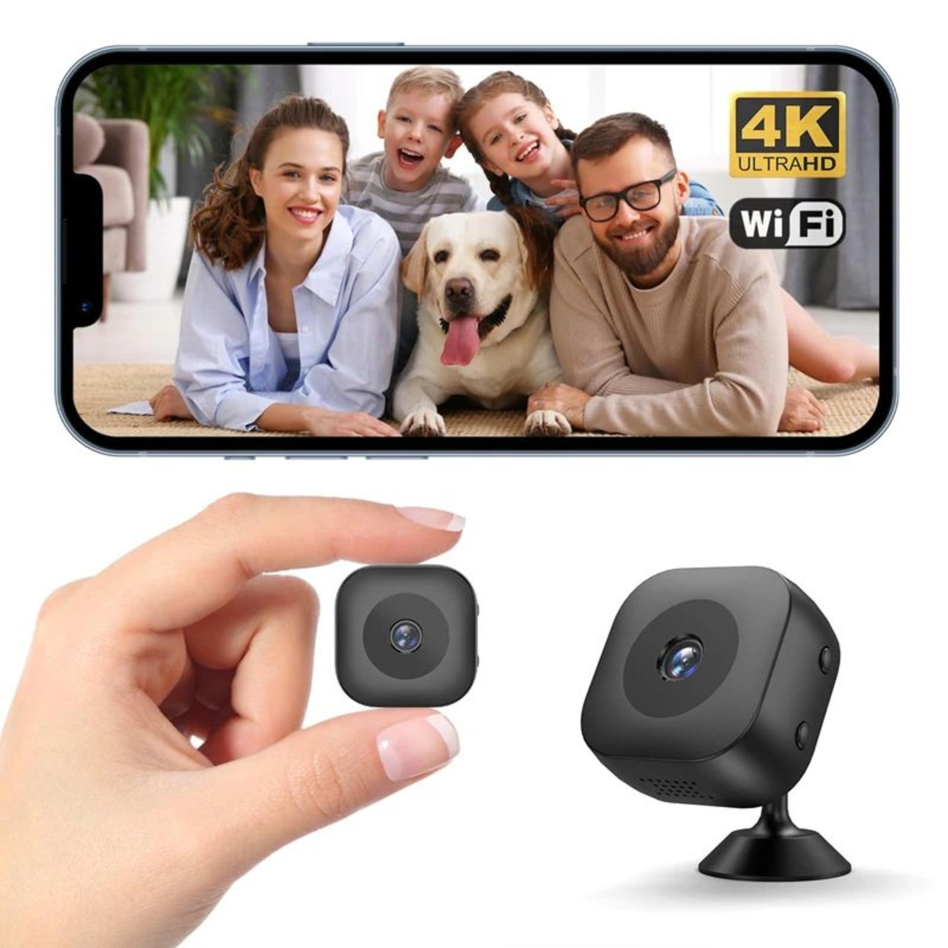Mini 4K WiFi Wireless Security Camera With Remote Monitoring And Night Vision 3
