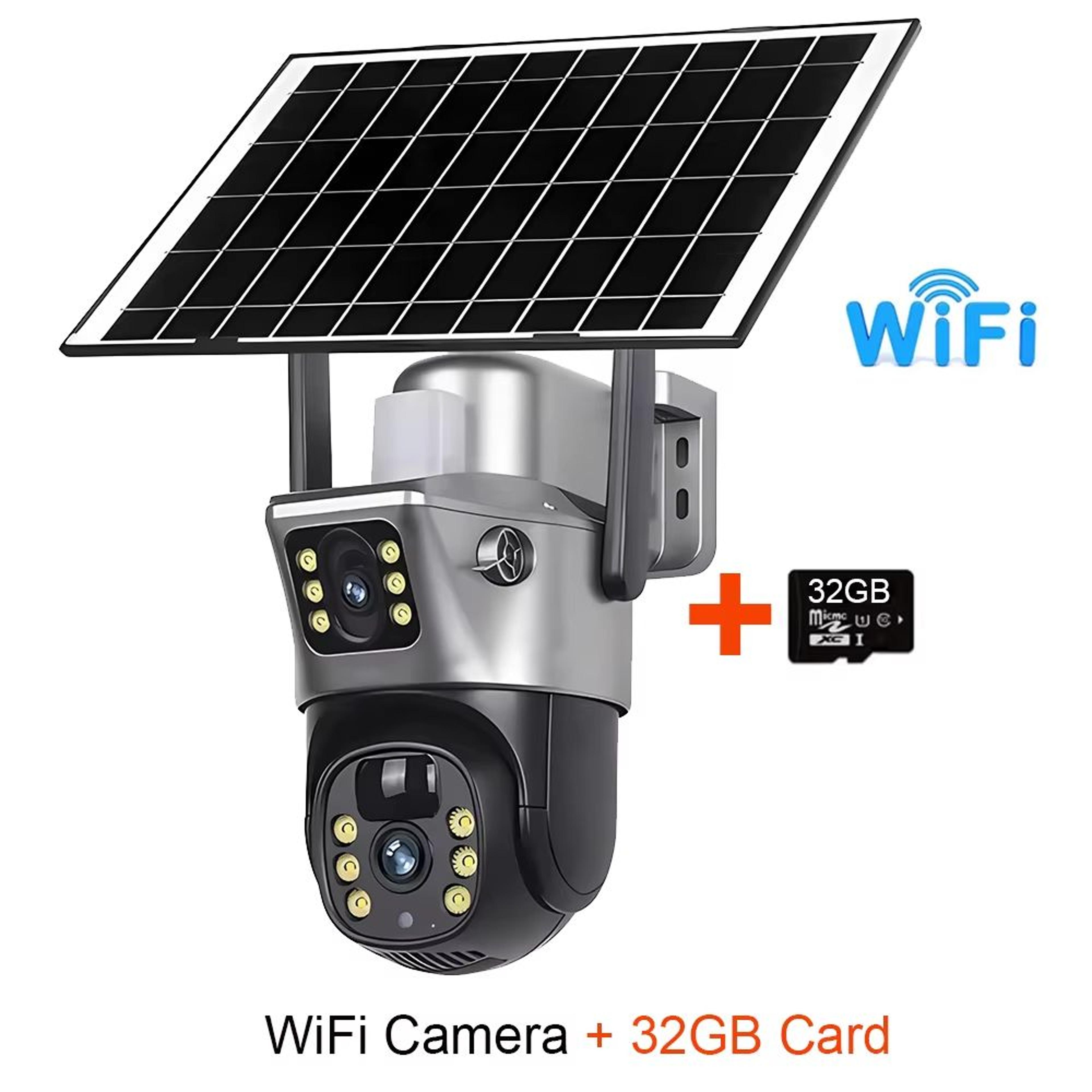 4GWiFi Solar 8MP 4K Dual Lens Outdoor Security Camera With PIR Night Vision And Long Battery Life 7