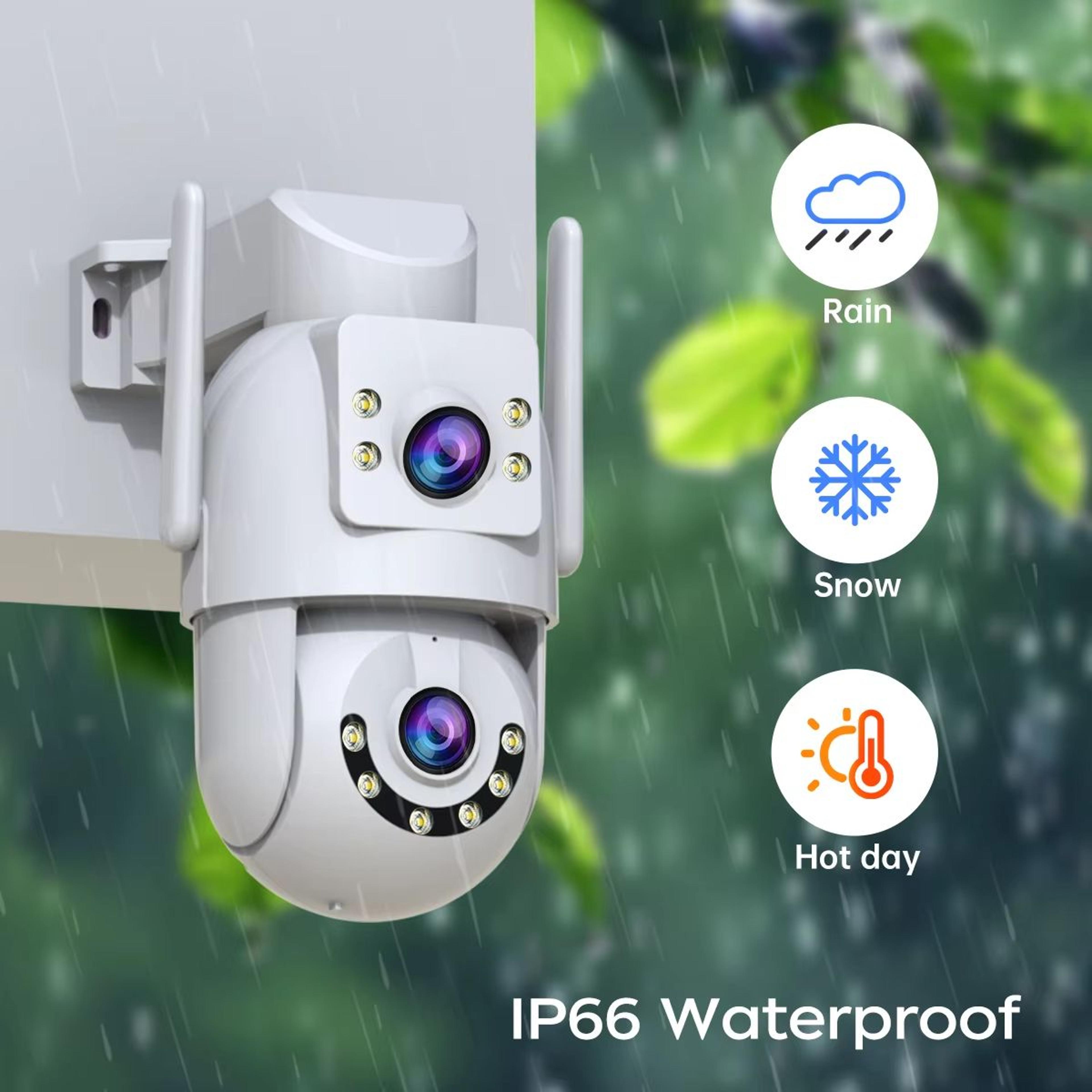Jooan 4K 8MP Outdoor WiFi PTZ Security Camera With Dual Lens 5X Zoom And AI Tracking 5