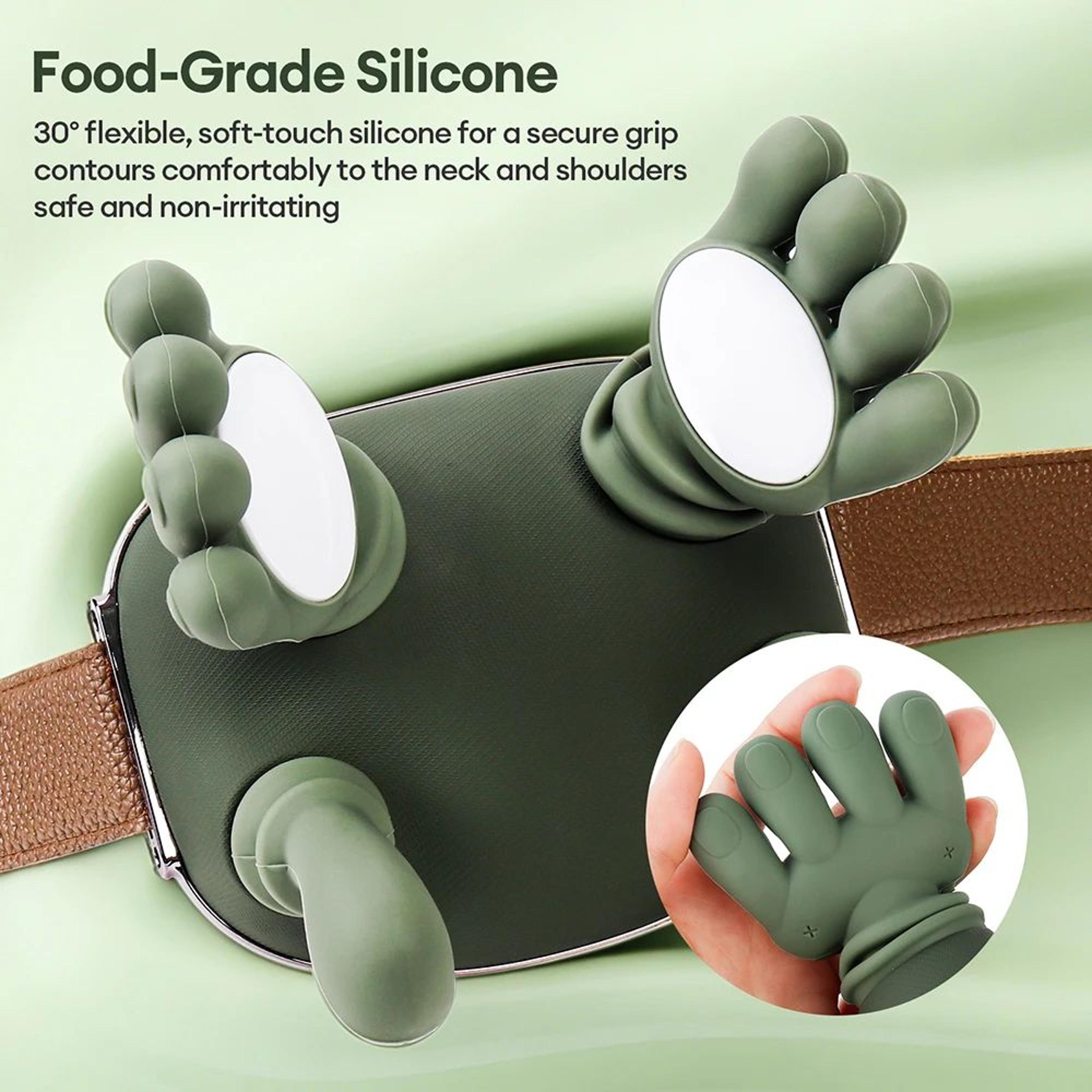Bionic Finger Wireless Neck Massager With 4D Kneading And Brushless Motor Heat Shawl 4