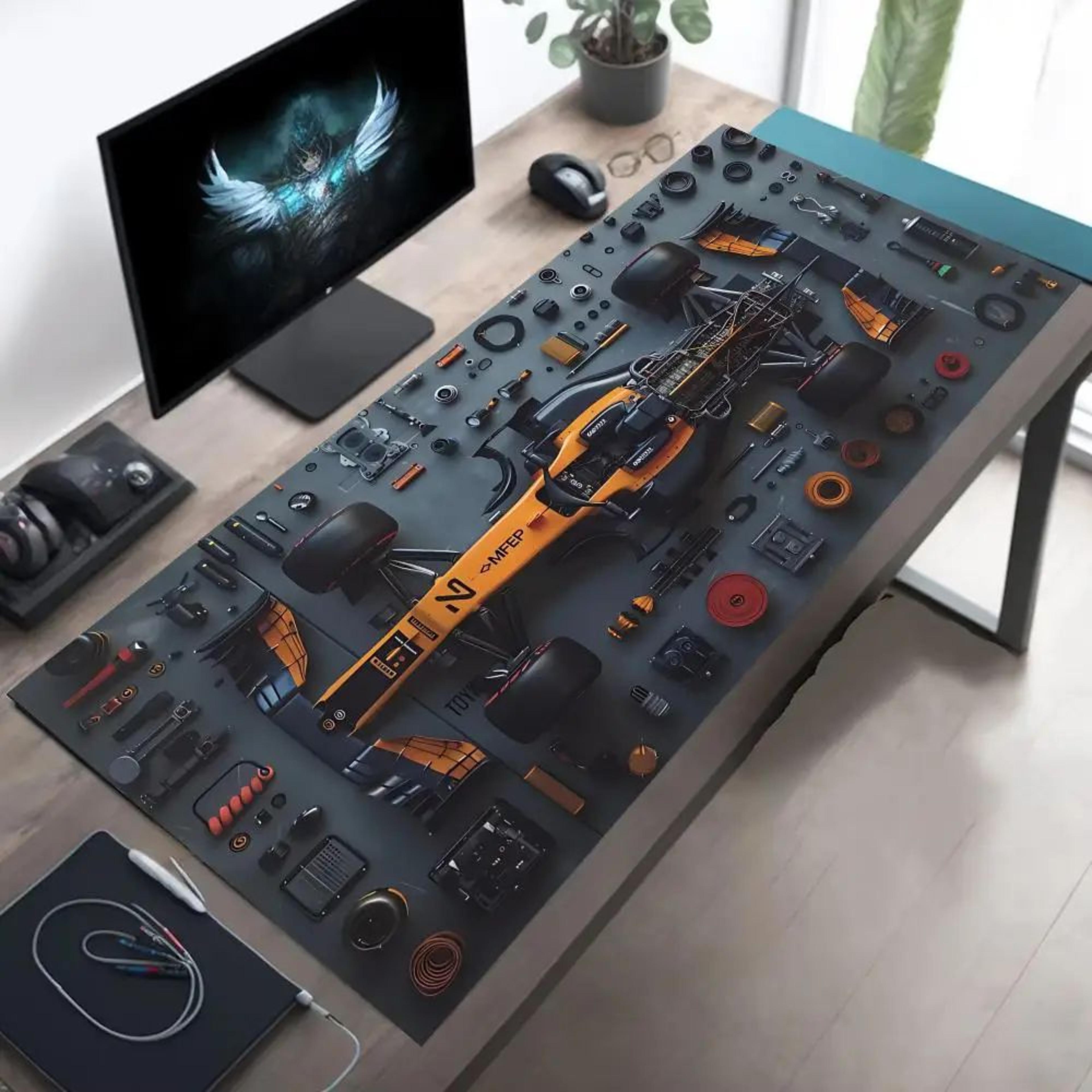 F1 Racing XXL Mouse Pad Extended Gaming Desk Pad Non Slip Keyboard Mouse Mat 0