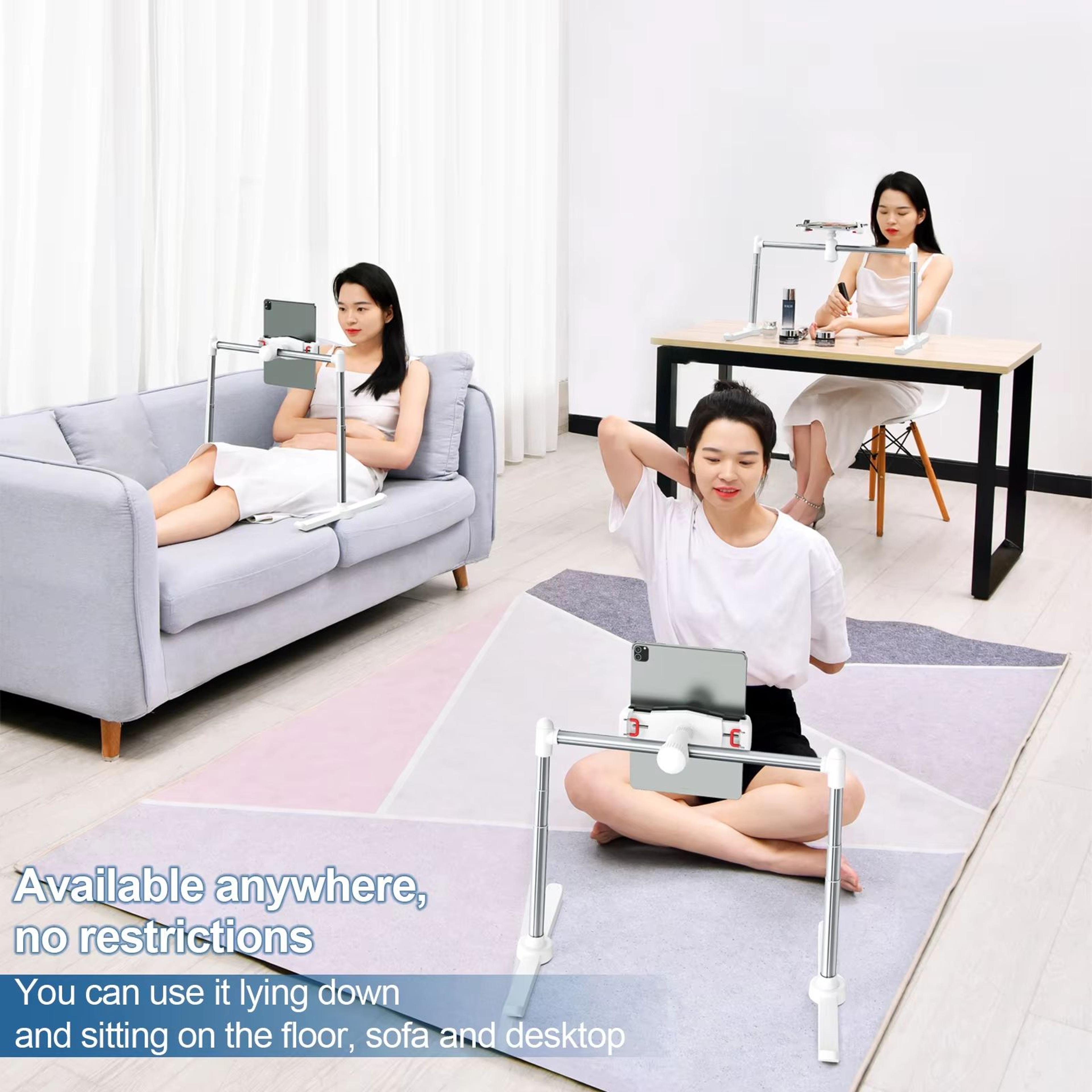 Oatsbasf Adjustable Tablet Stand For Bed Foldable Phone Holder With 360 Rotating Clamp 4