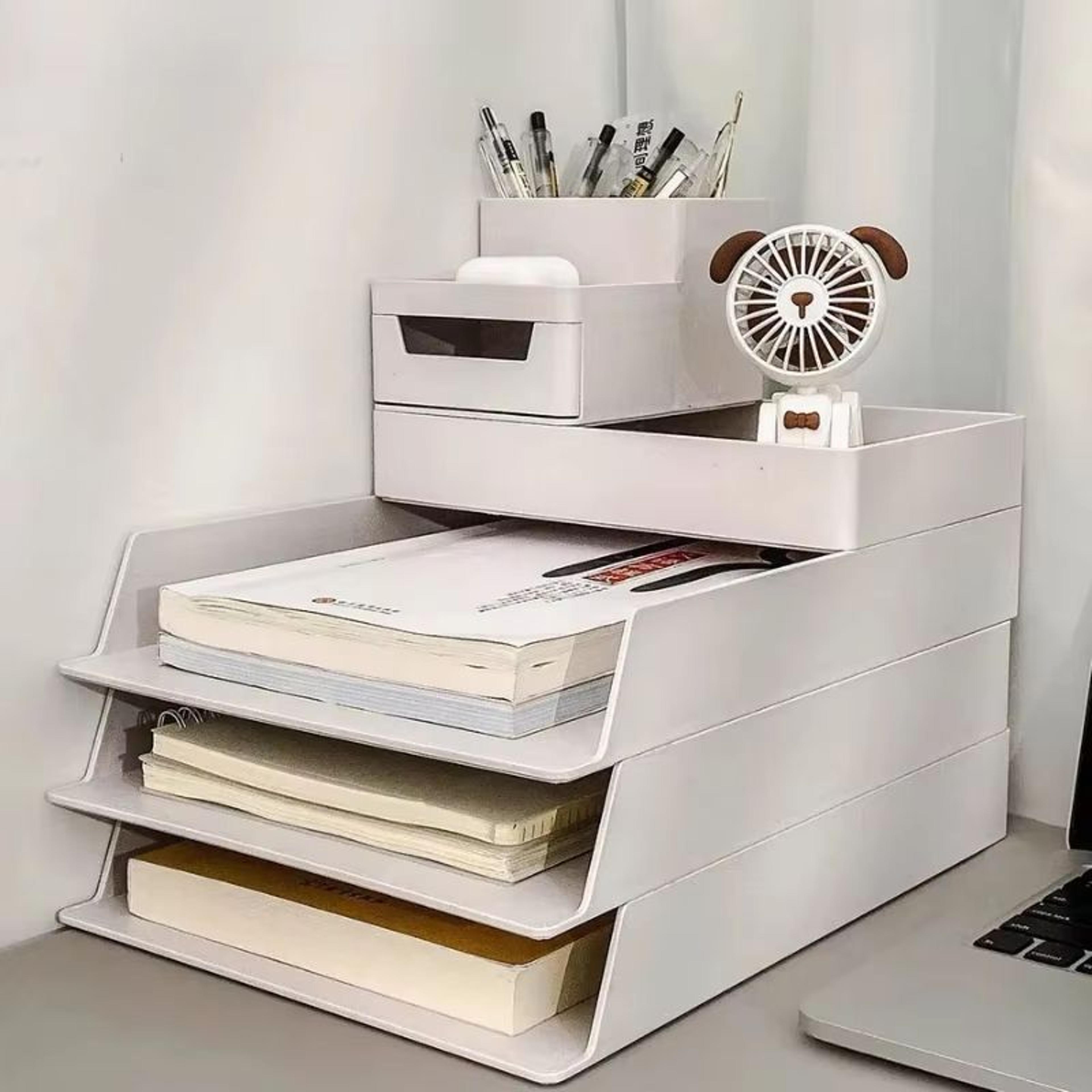 MultiLayer Desktop File Storage Rack Drawer Organizer For Office And Study 2