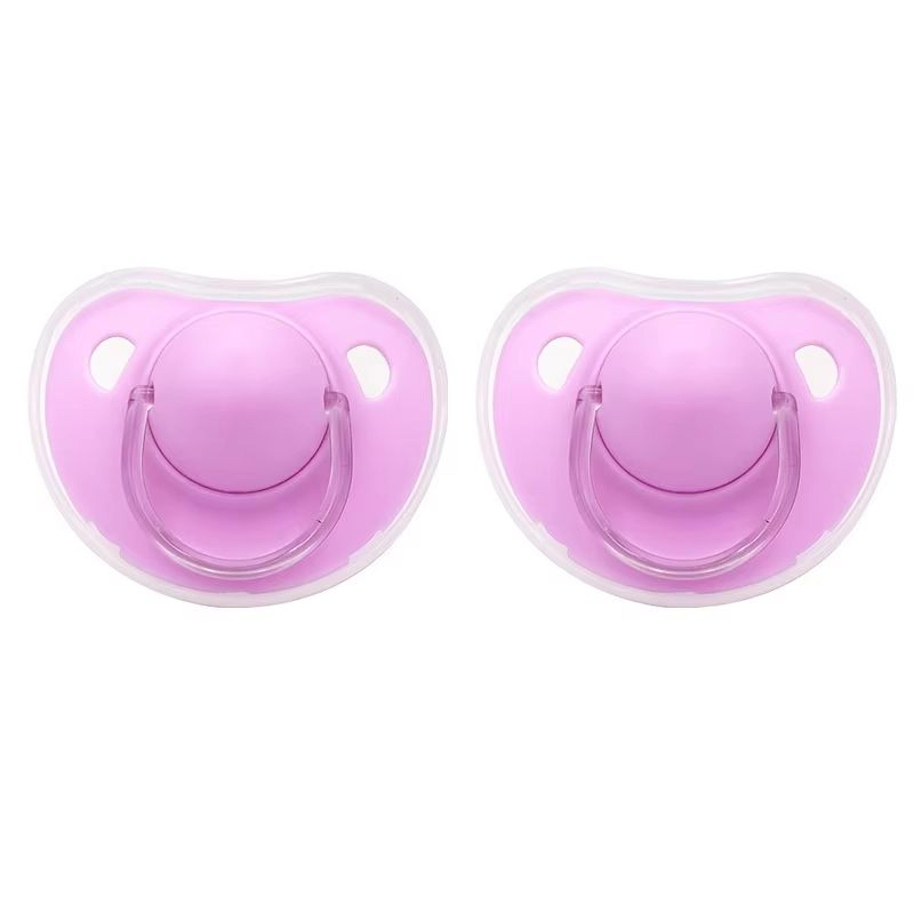 2Pack Baby Pacifier Soothers With Protective Covers For Day  Night 4