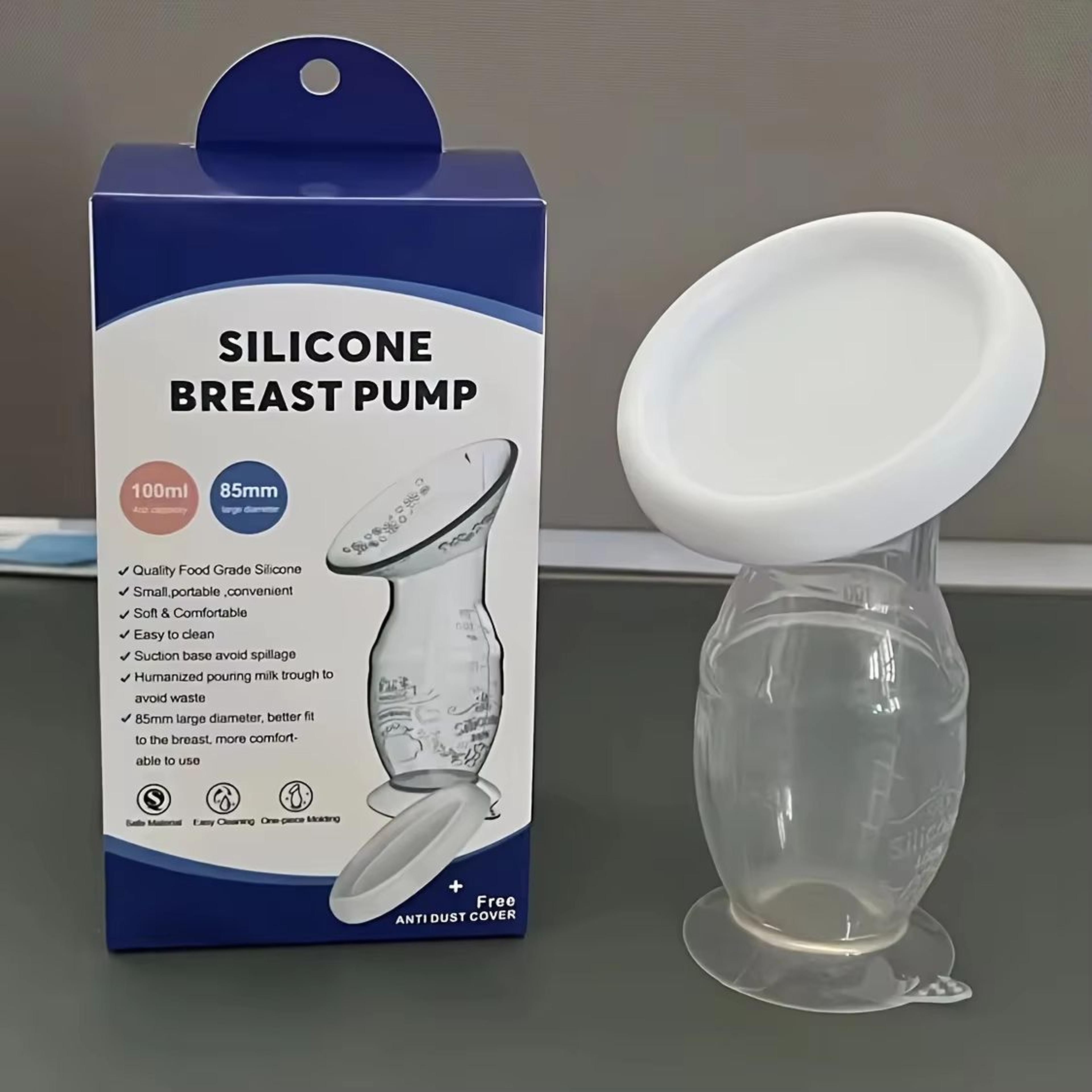 Manual Silicone Breastfeeding Pump With Scale  Diversion Trench  Quiet Pumping Milk Saver 3