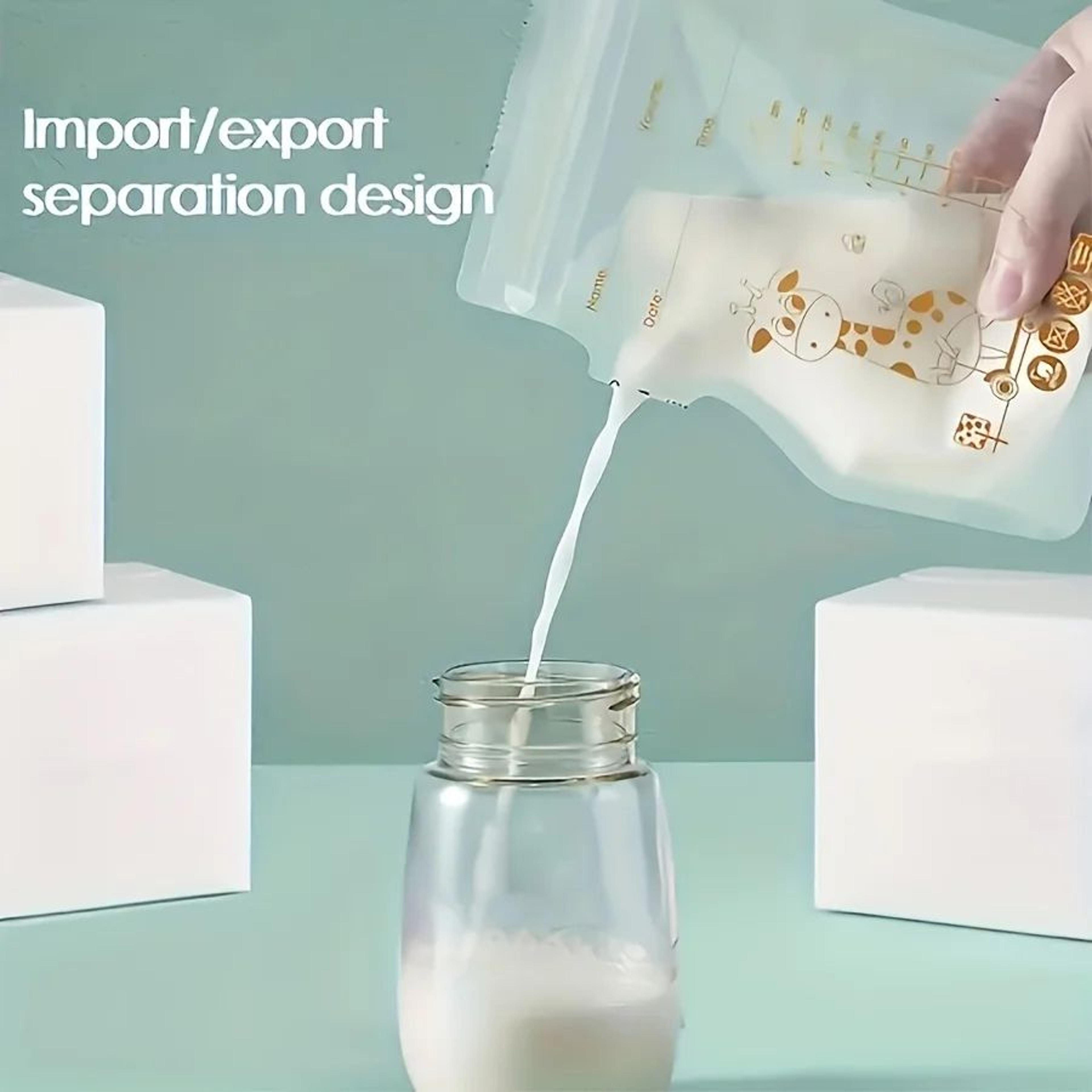 Breast Milk Storage Bags With DoubleSeal  Easy Pour Spout  3060100 Pack 8 Oz250 Ml 4